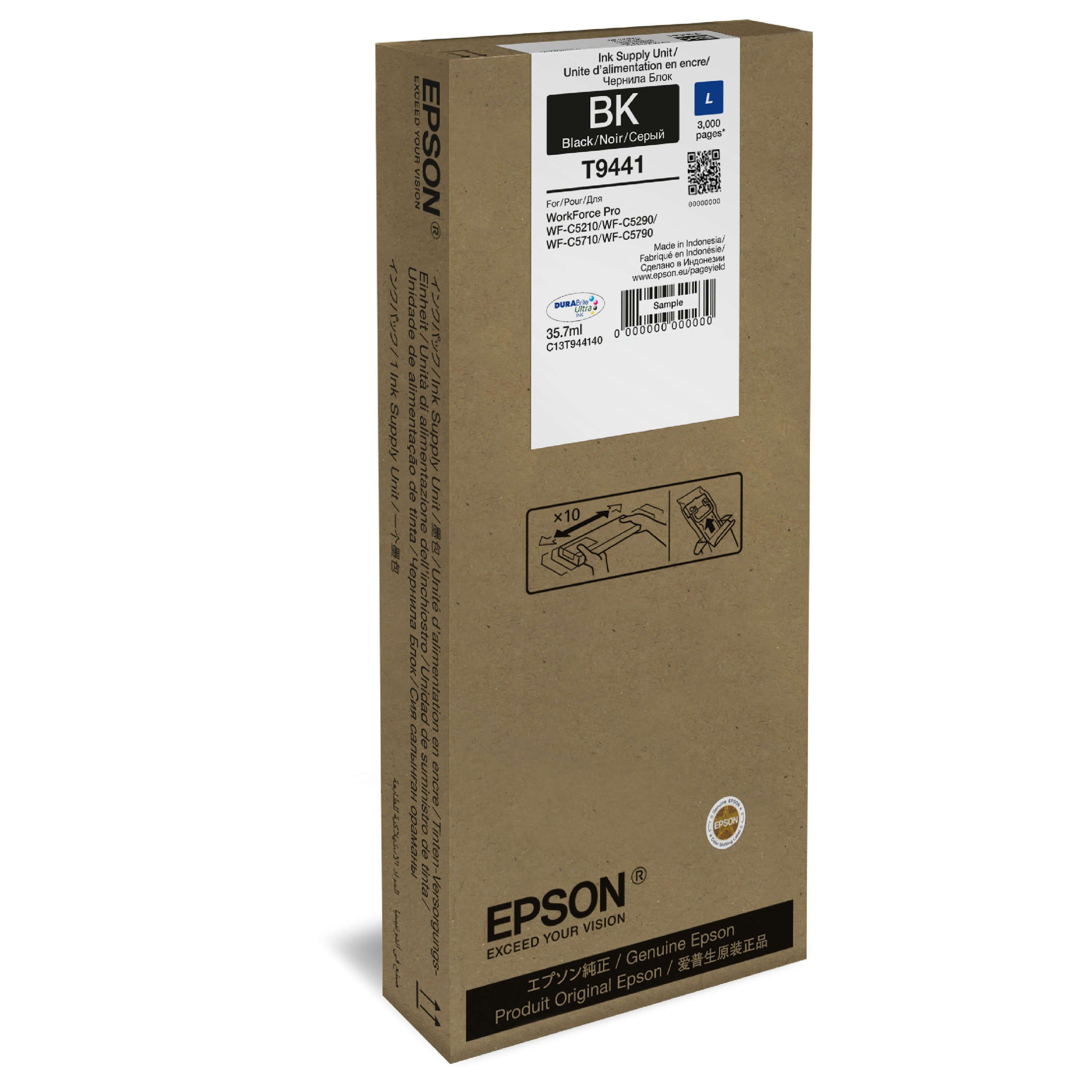 Original Druckerpatrone Epson Workforce Pro WF-C 5290 RDW (C13T944140 / T9441)
