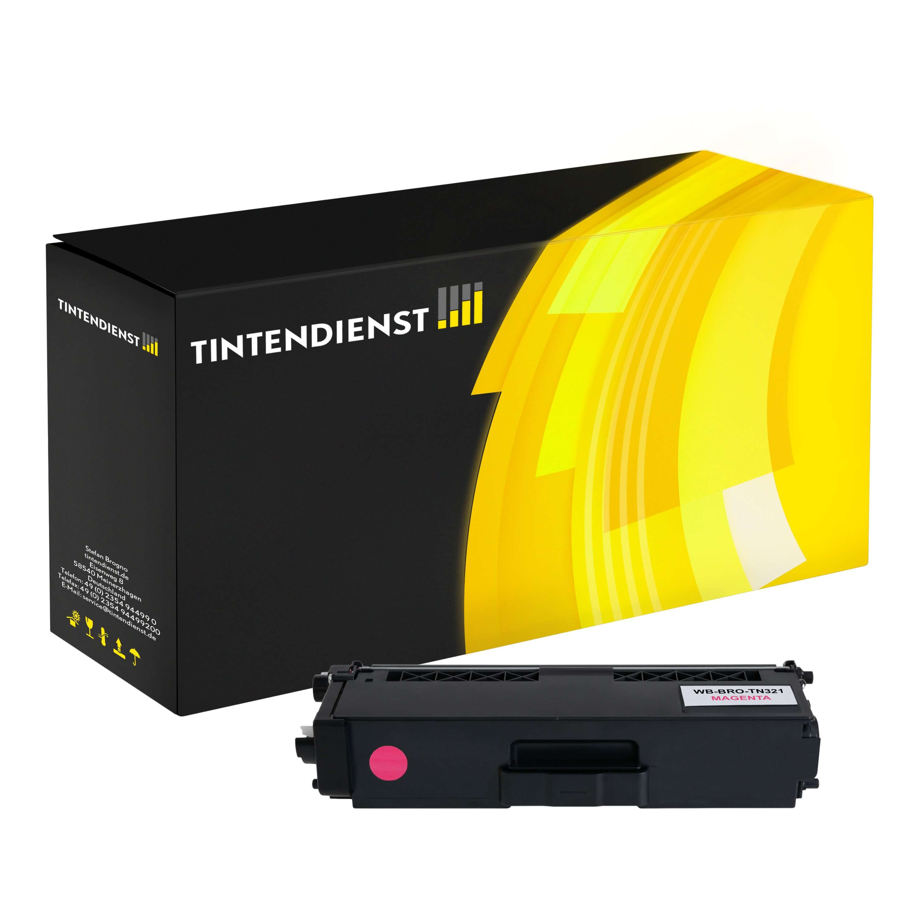 Toner kompatibel für Brother DCP-L 8400 CDN (TN-321M) Magenta