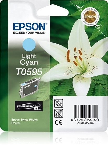 Original Druckerpatrone Epson Stylus Photo R 2400 (C13T05954010 / T0595) Light Cyan