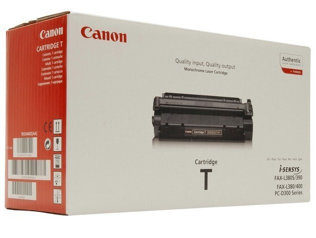Original Toner Canon Fax L 380 S (7833A002 / CARTRIDGE T) Schwarz