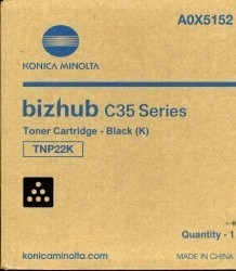 Original Toner Konica Minolta A0X5152 / TNP-22K Schwarz