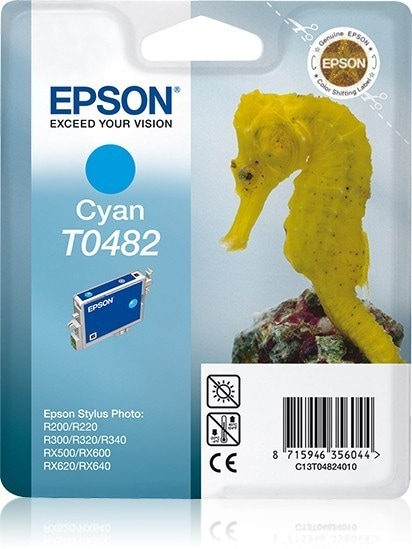 Original Druckerpatrone Epson Stylus Photo R 300 M (C13T04824010 / T0482) Cyan