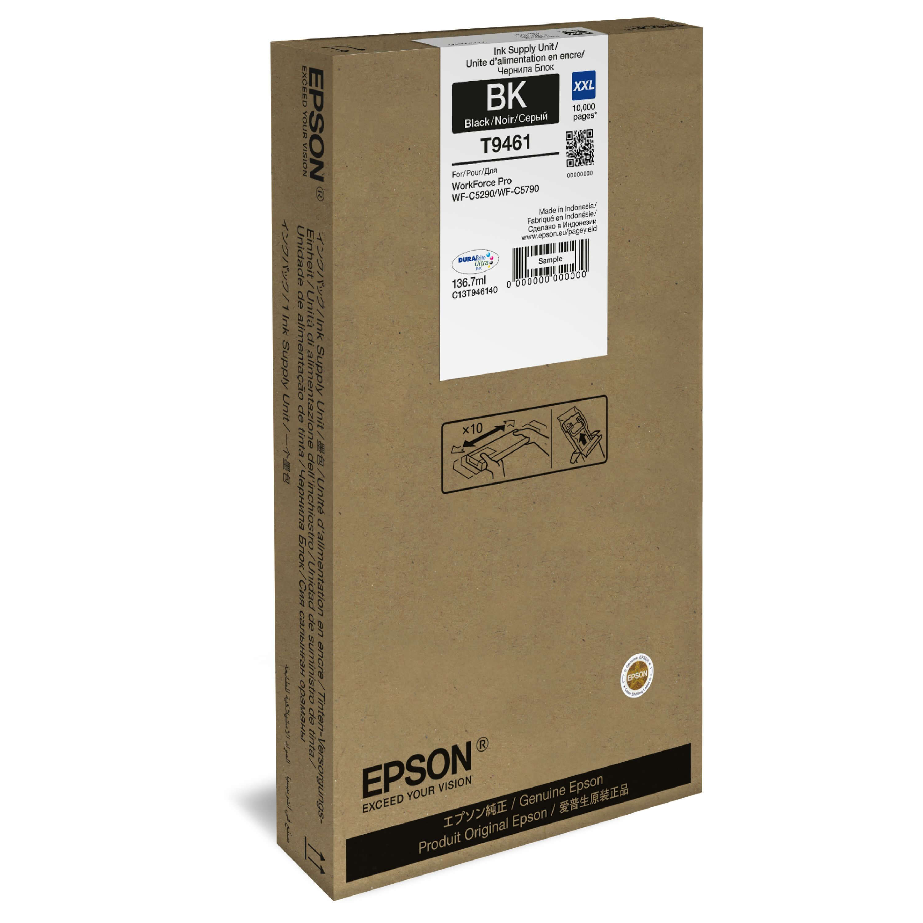 Original Druckerpatrone Epson Workforce Pro WF-C 5290 RDW (C13T946140 / T9461)