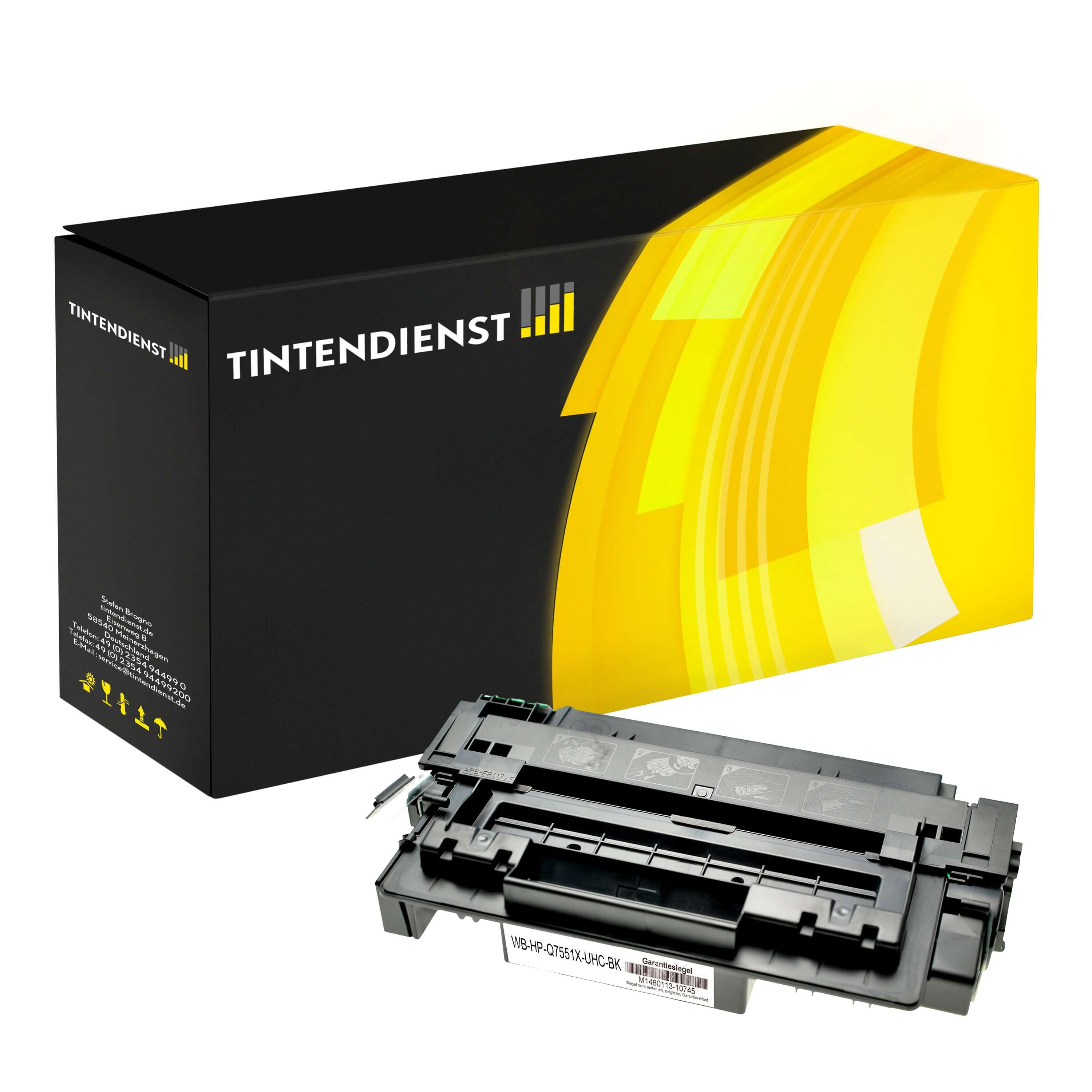 Toner kompatibel für HP LaserJet M 3000 Series (Q7551X / 51X) Schwarz 2XL