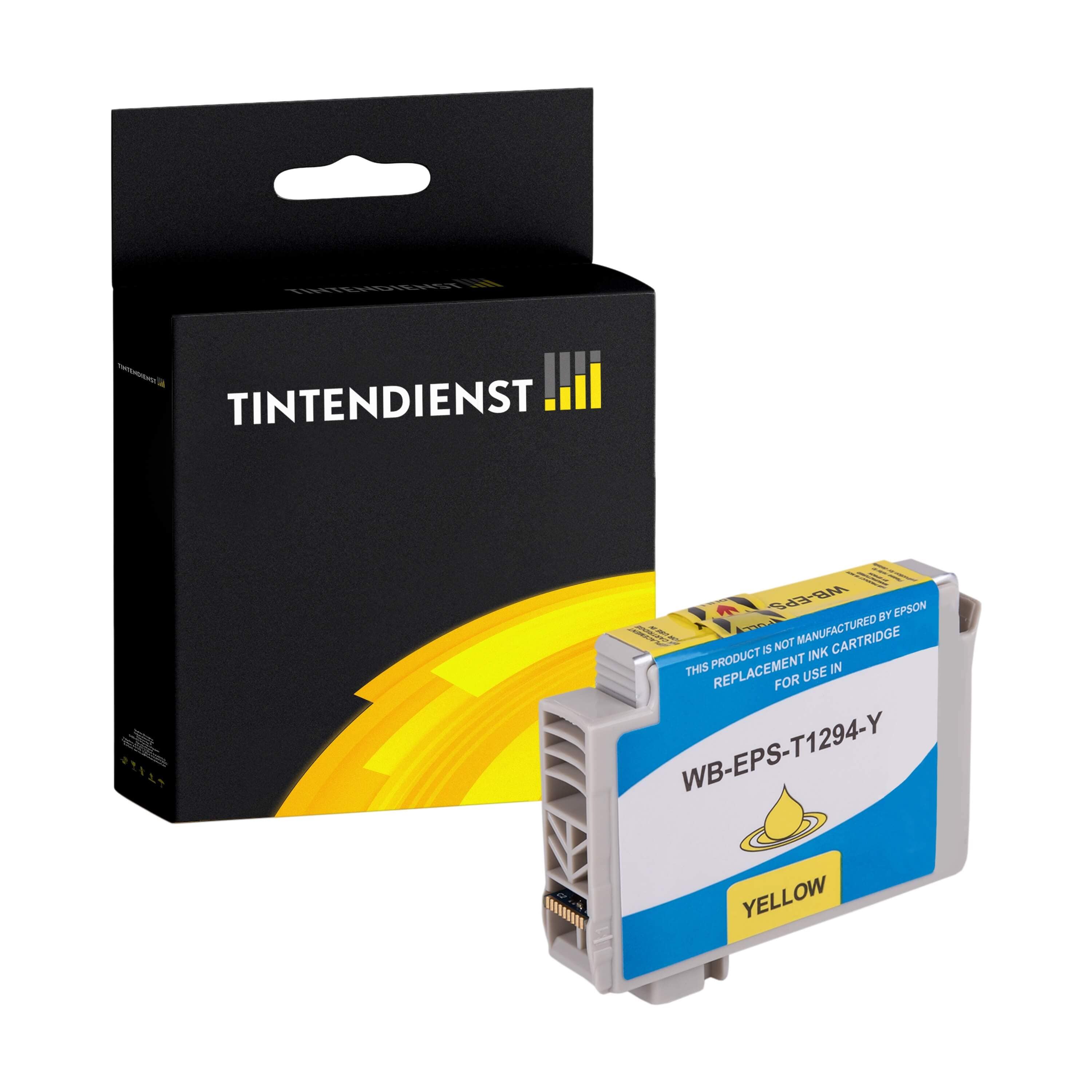 Druckerpatrone kompatibel für Epson Workforce WF-3010 DW (C13T12944010 / T1294) Gelb