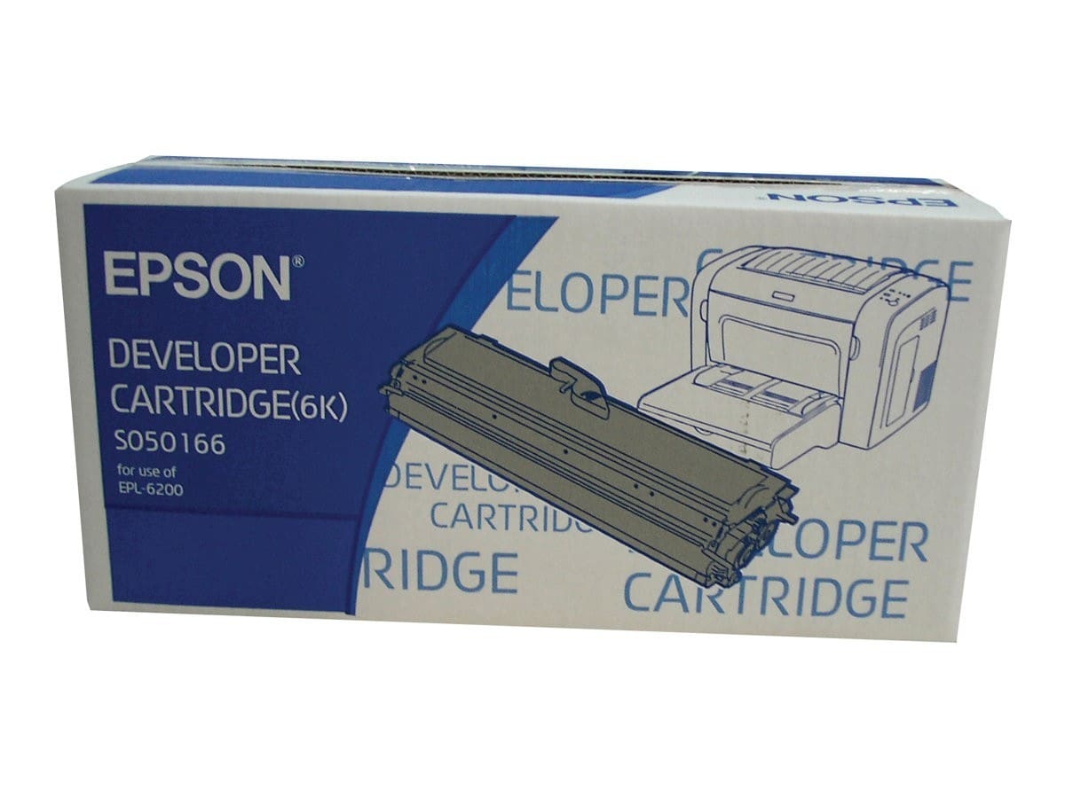 Original Toner Epson EPL 6200 DTN (C13S050166 / S050166) Schwarz
