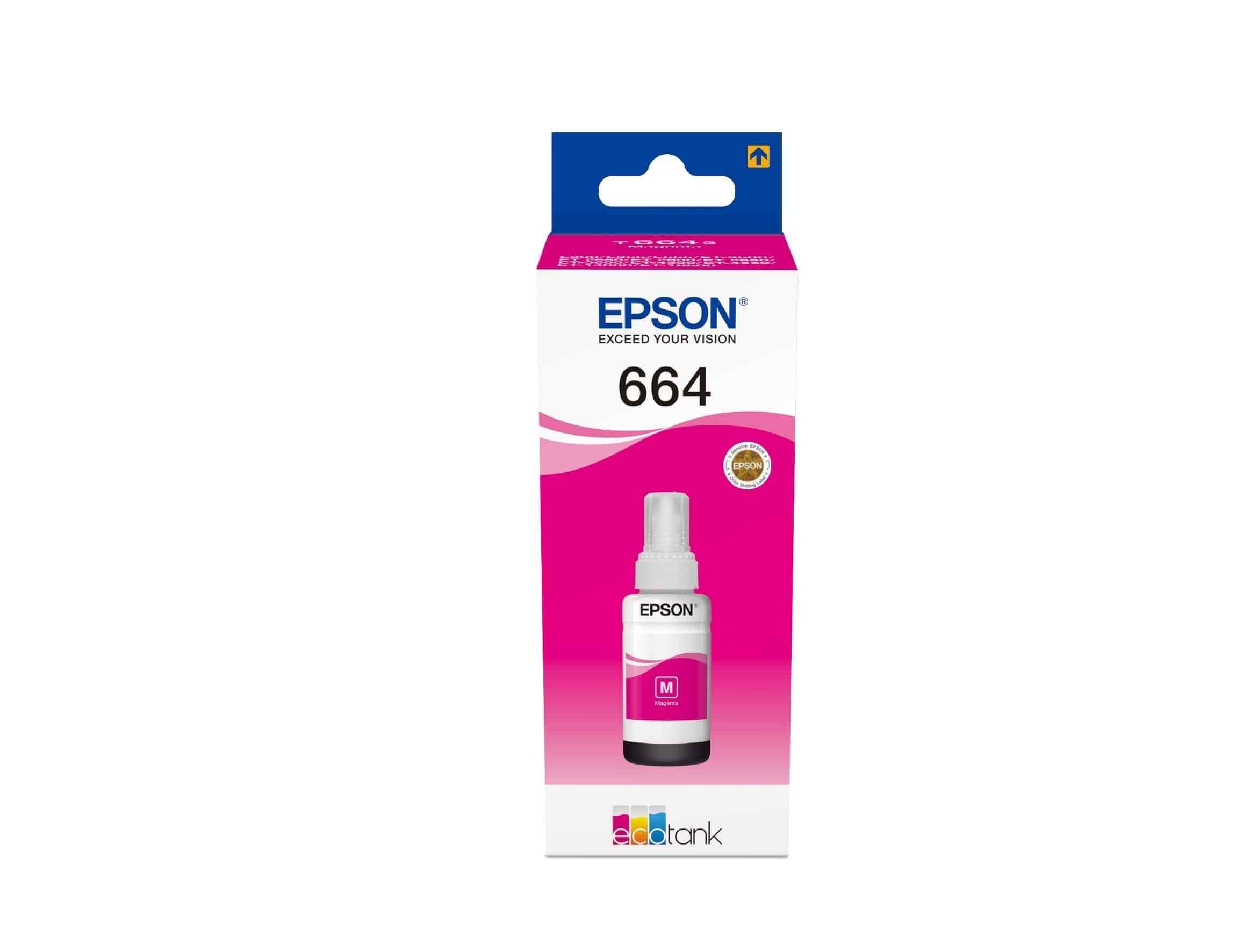 Original Tintentank Epson EcoTank L 100 (C13T664340 / 664) Magenta
