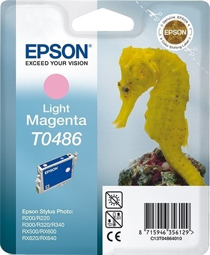 Original Druckerpatrone Epson C13T04864010 / T0486 Light Magenta