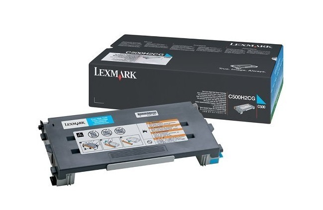 Original Toner Lexmark C 500 Series (C500H2CG) Cyan