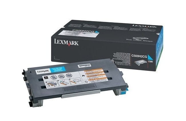 Original Toner Lexmark C 500 N (C500H2CG) Cyan