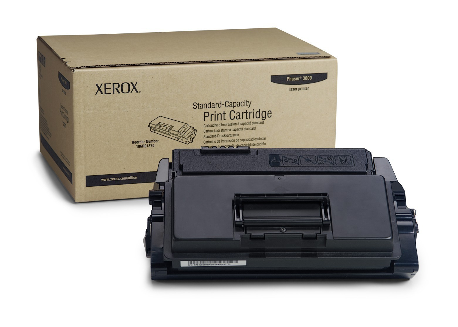 Original Toner Xerox Phaser 3600 B (106R01370) Schwarz