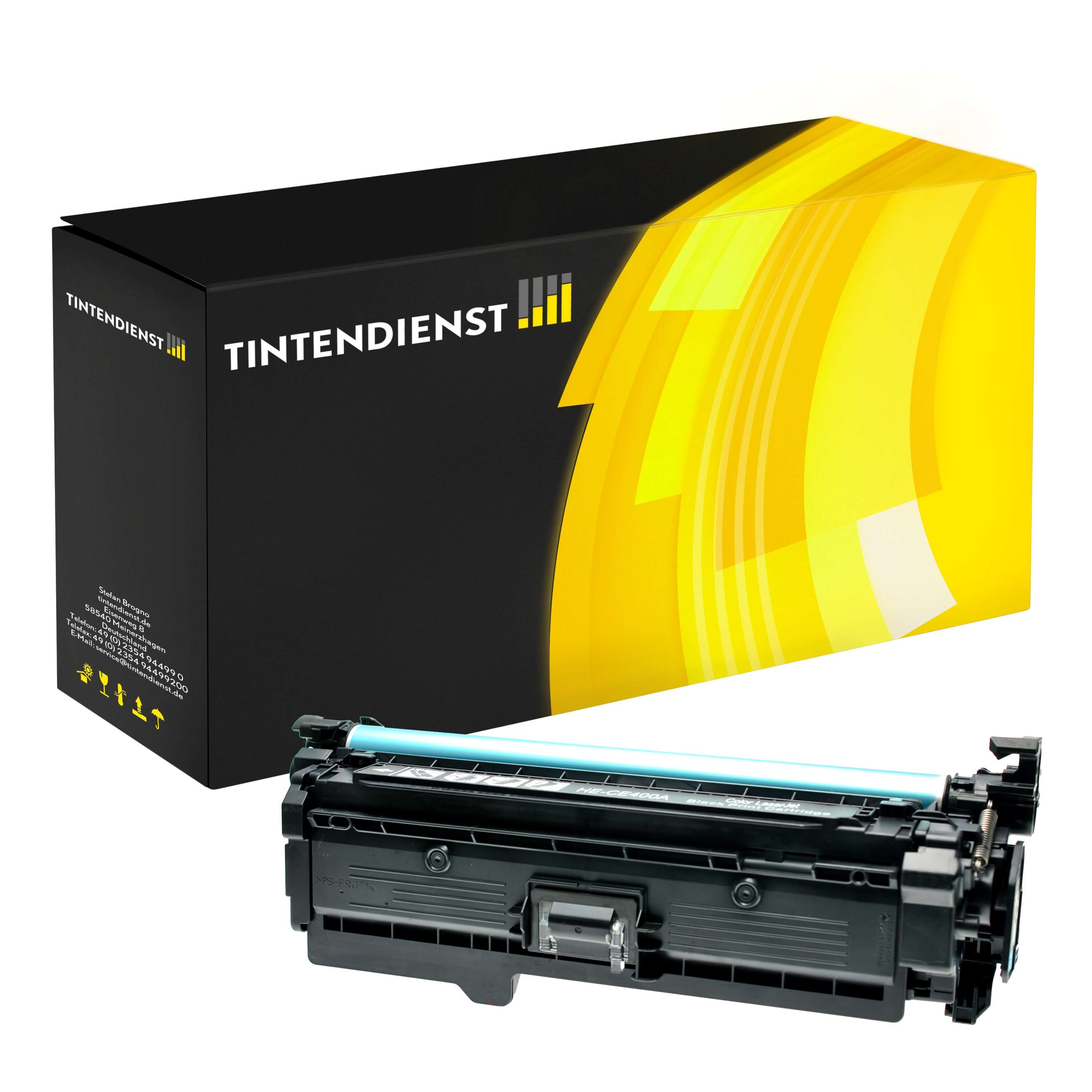 Toner kompatibel für HP LaserJet Enterprise 500 color M 575 f (CE400A / 507A) Schwarz