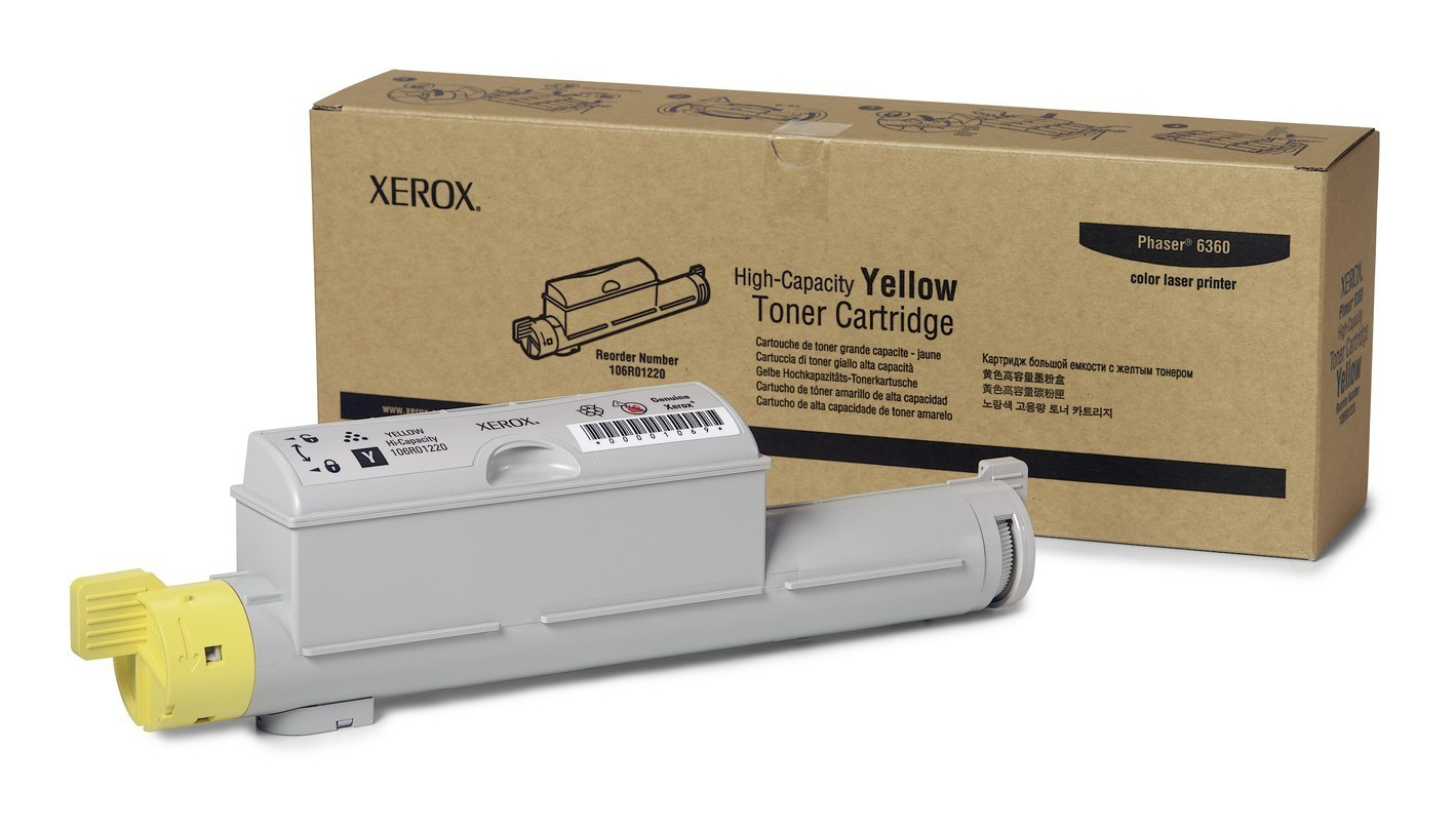 Original Toner Xerox Phaser 6360 DB (106R01220) Gelb