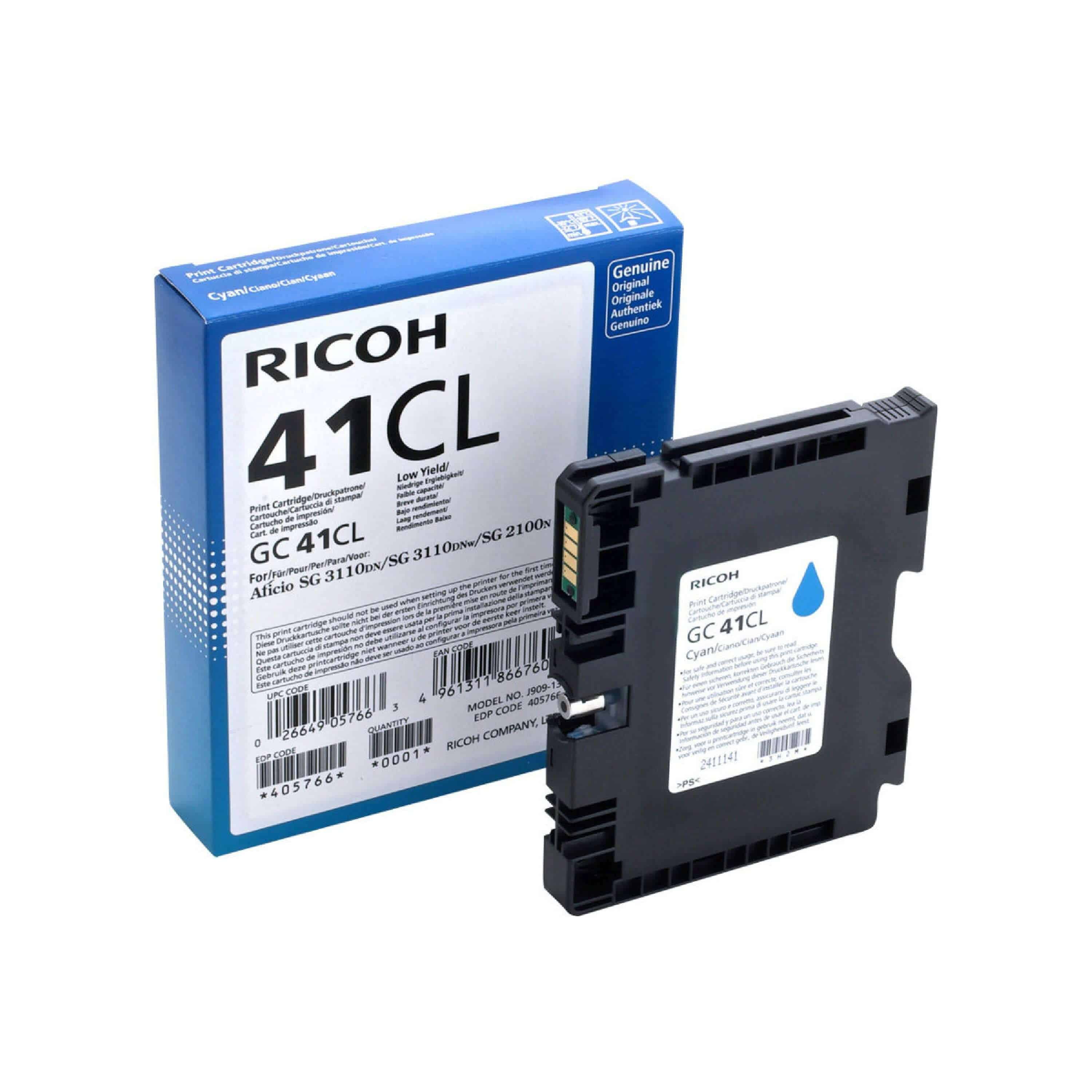 Original Druckerpatrone Ricoh Aficio SG 3110 Series (405766 / GC-41CL)