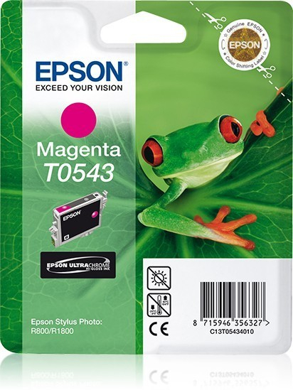 Original Druckerpatrone Epson Stylus Photo R 1800 (C13T05434010 / T0543) Magenta