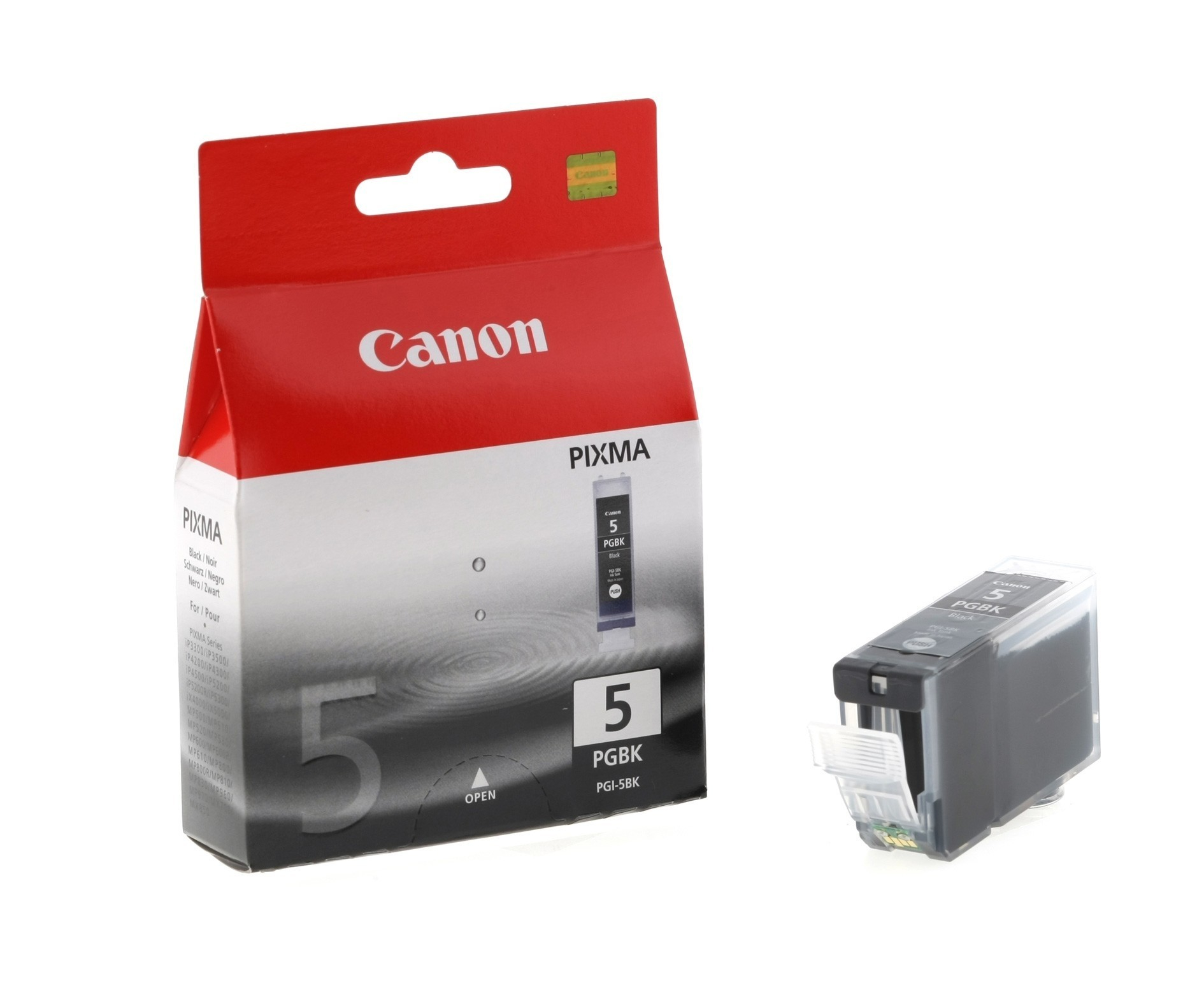 Original Druckerpatrone Canon Pixma IP 5200 Series (0628B001 / PGI-5BK) Schwarz