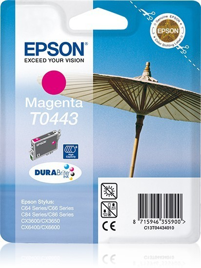 Original Druckerpatrone Epson Stylus C 64 Photo Edition (C13T04434010 / T0443) Magenta