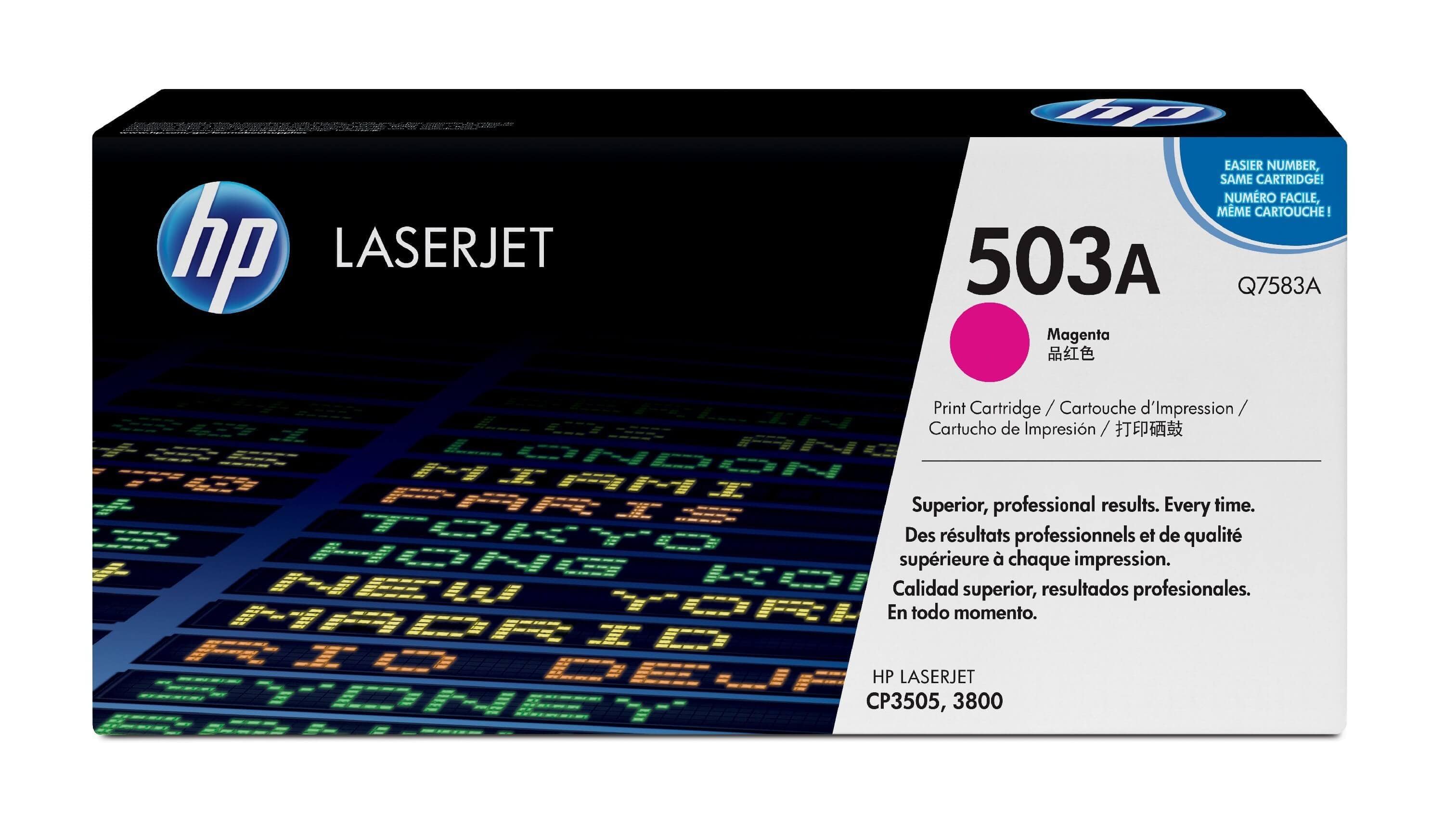 Original Toner HP Color LaserJet CP 3505 DN (Q7583A / 503A) Magenta