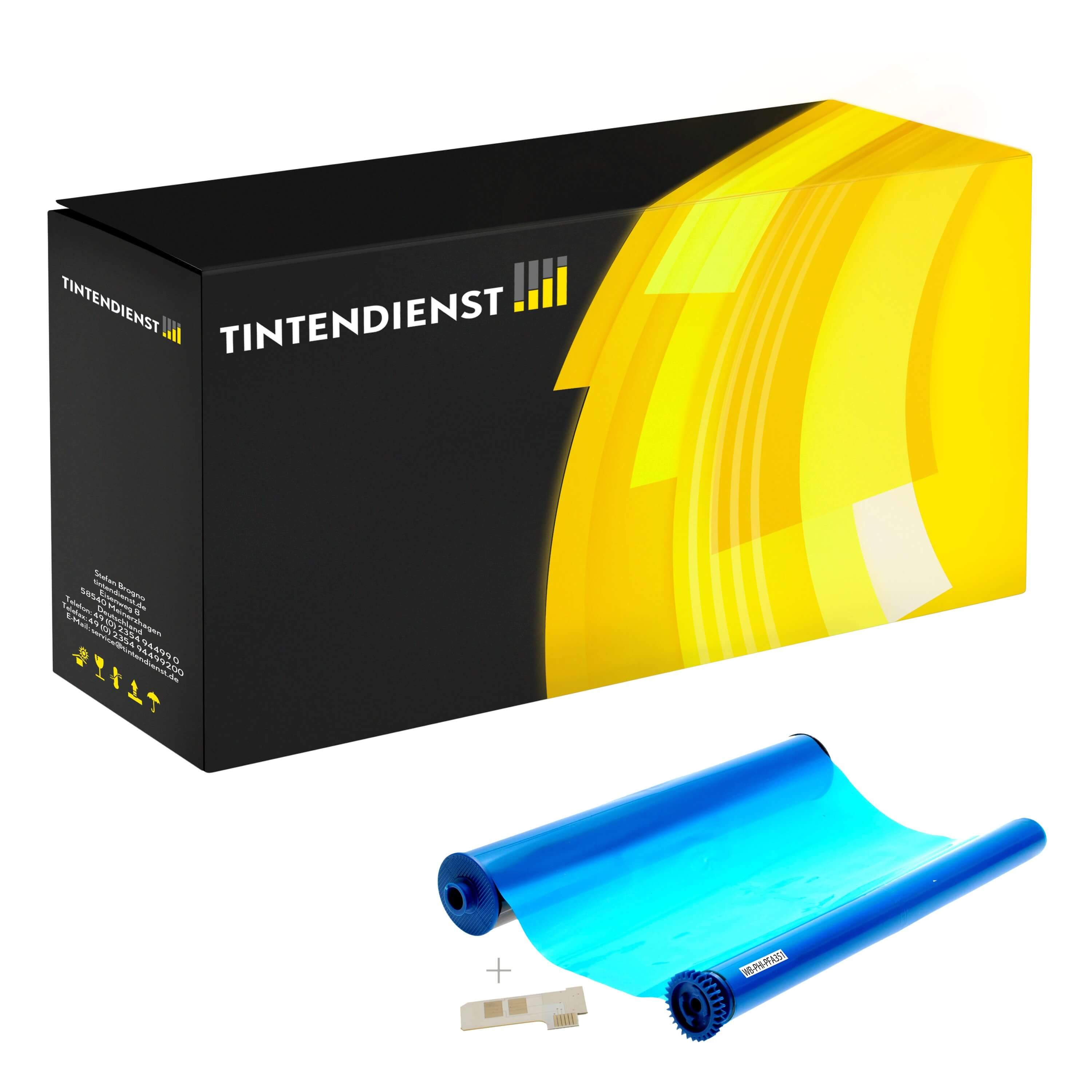 Thermorolle kompatibel für Philips Magic 5 Colour Dect (PFA-352 / 253049762) Schwarz