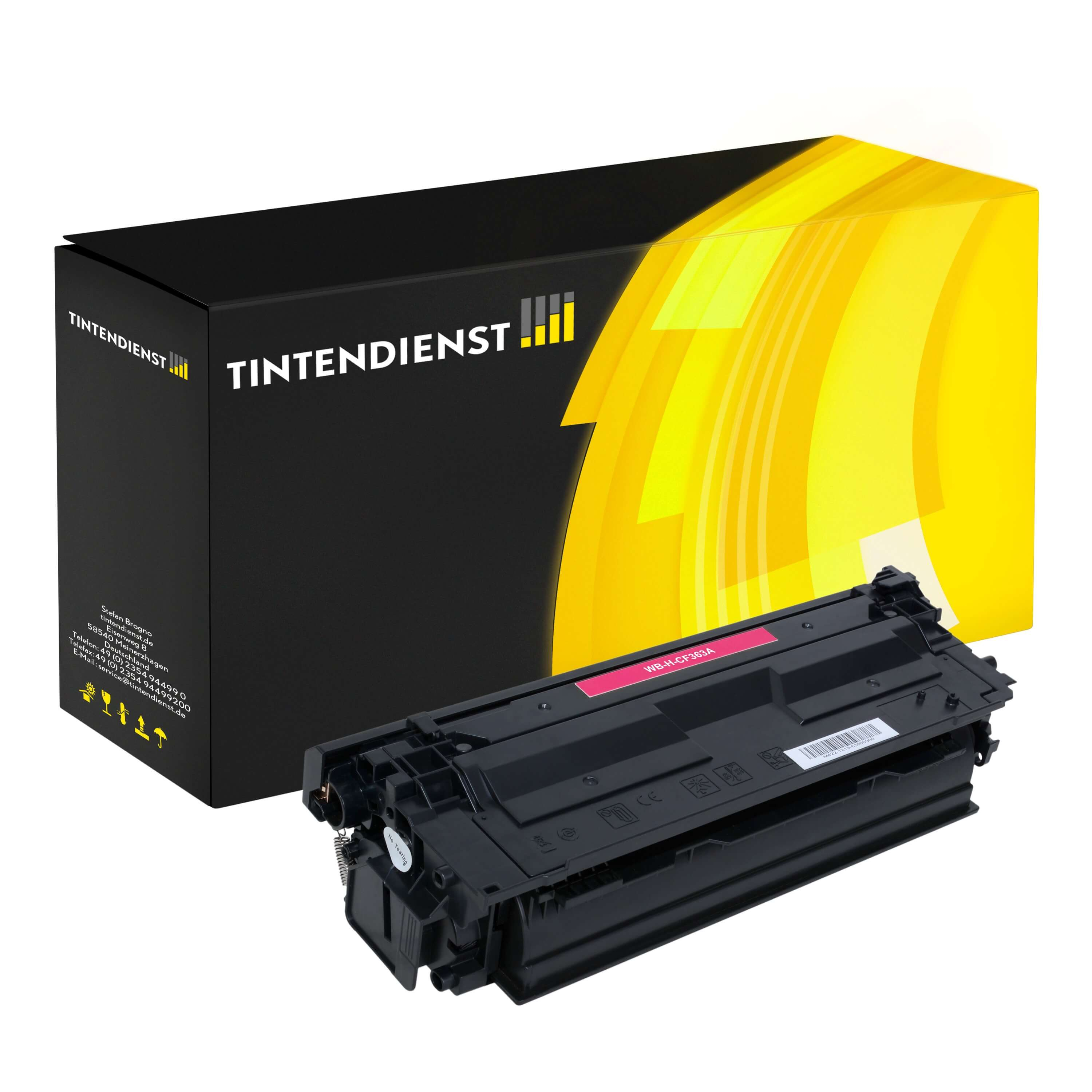 Toner kompatibel für HP Color LaserJet Enterprise Flow MFP M 577 c (CF363A / 508A) Magenta