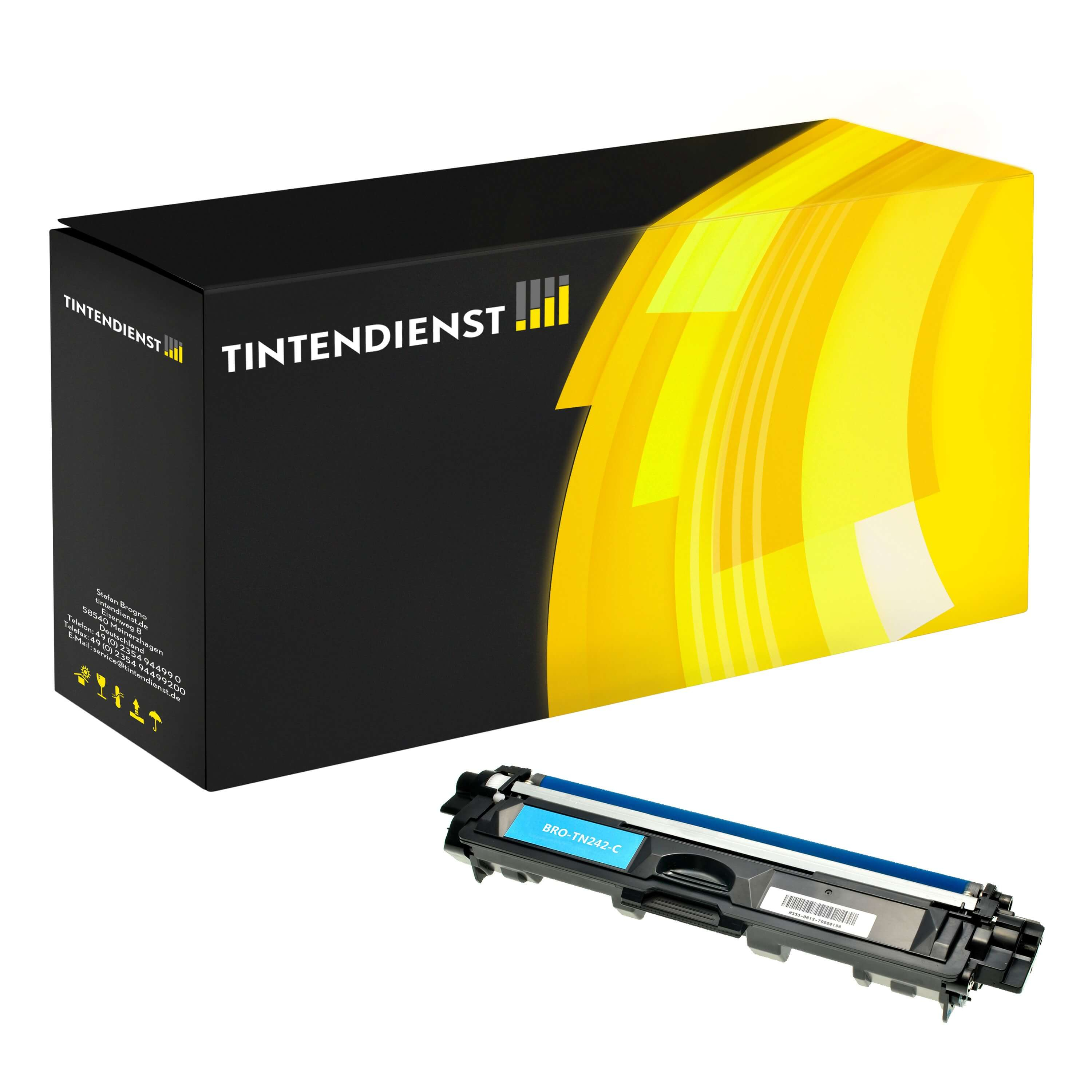 Toner kompatibel für Brother MFC-9342 CDW (TN-242C) Cyan