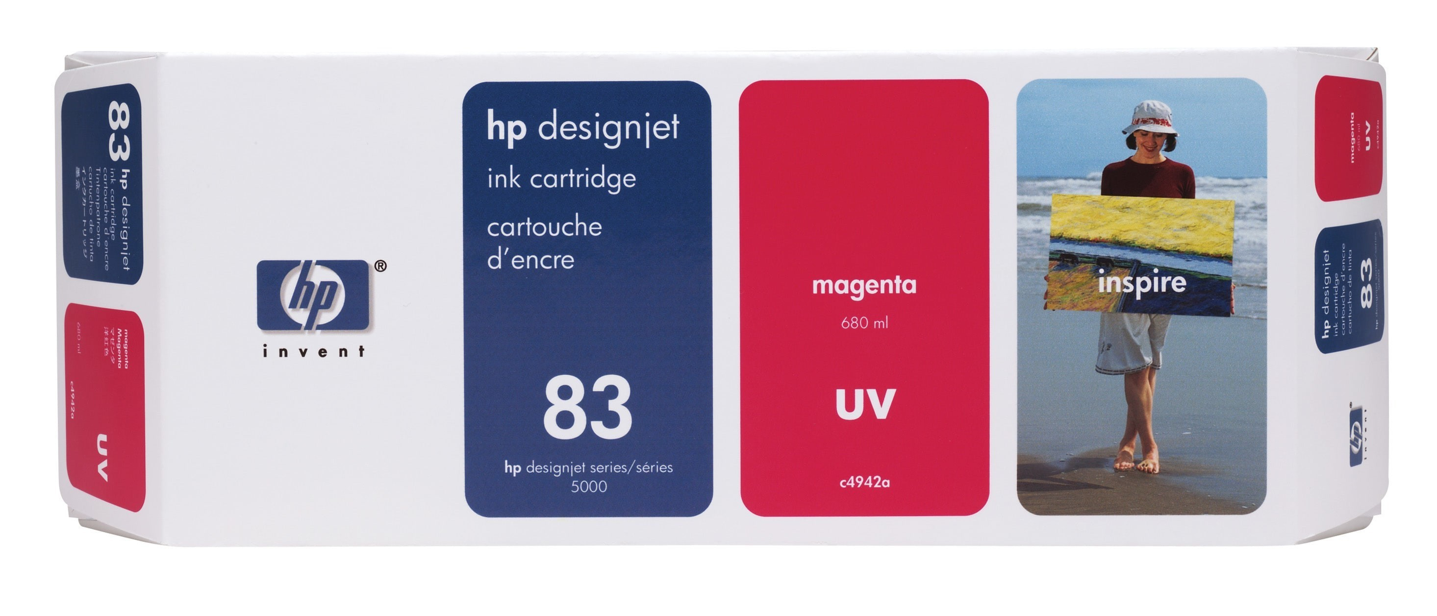 Original Druckerpatrone HP DesignJet 5500 PS UV (C4942A / 83) Magenta