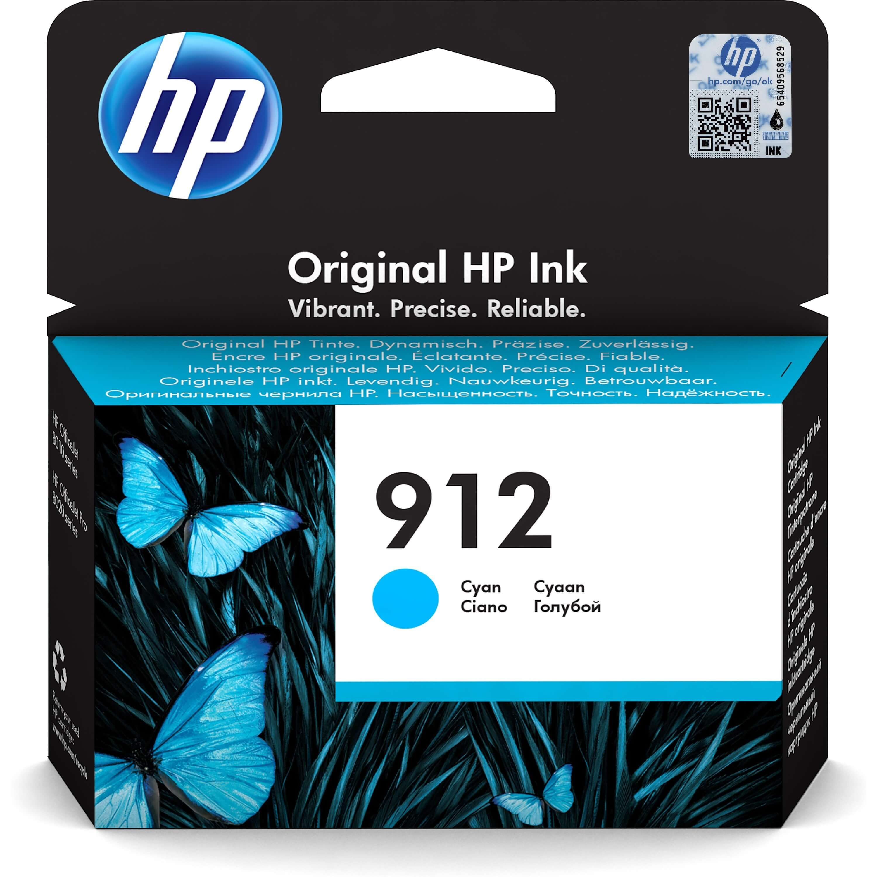 Original Druckerpatrone HP OfficeJet 8010 (3YL77AE / 912) Cyan