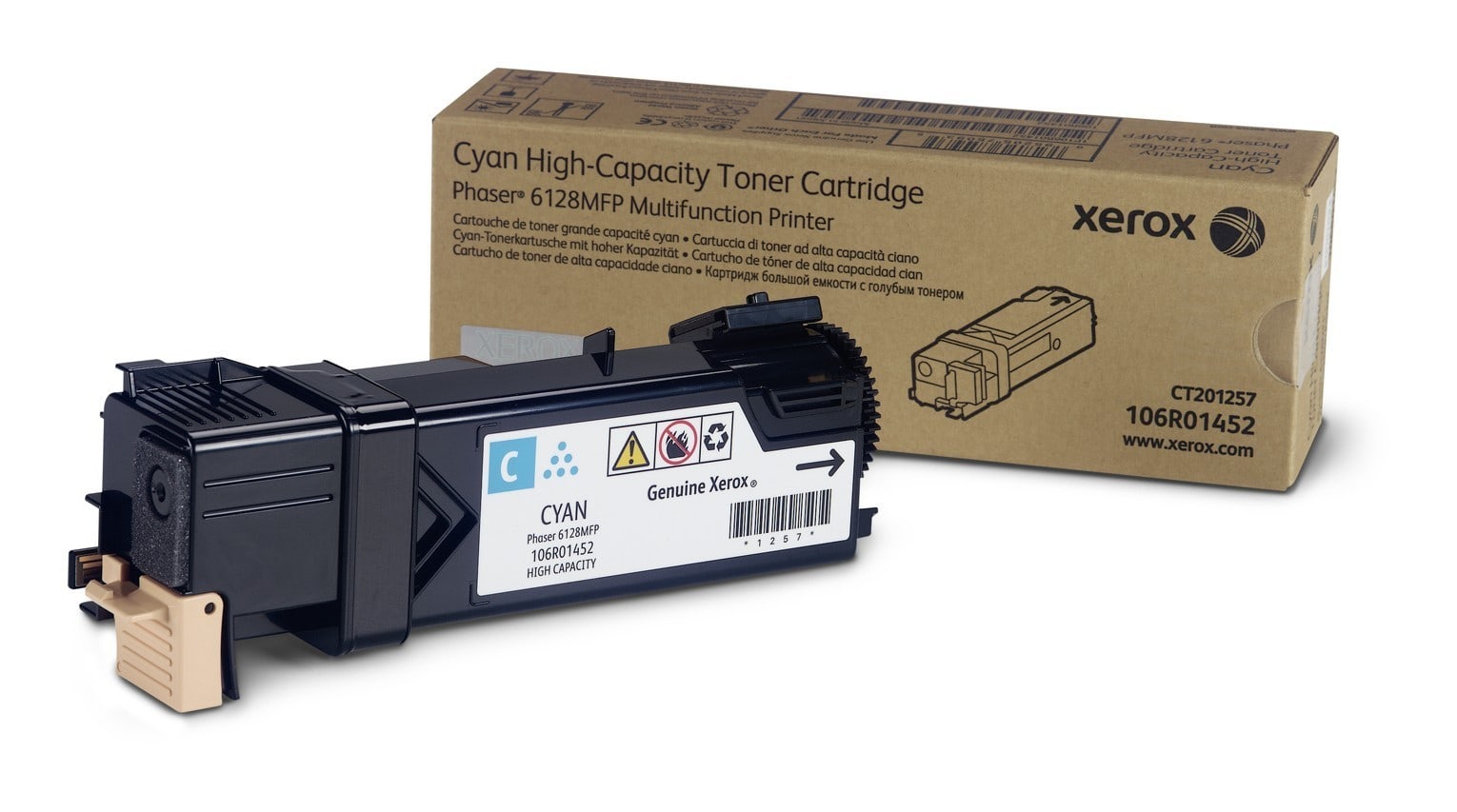 Original Toner Xerox 106R01452 Cyan