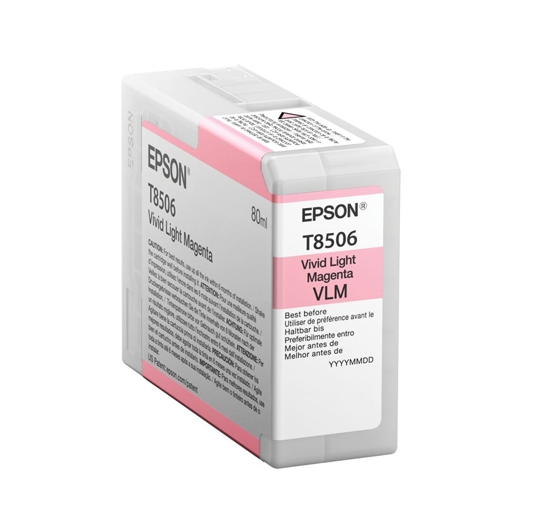 Original Druckerpatrone Epson SureColor SC-P 800 (C13T850600 / T8506) Light Magenta