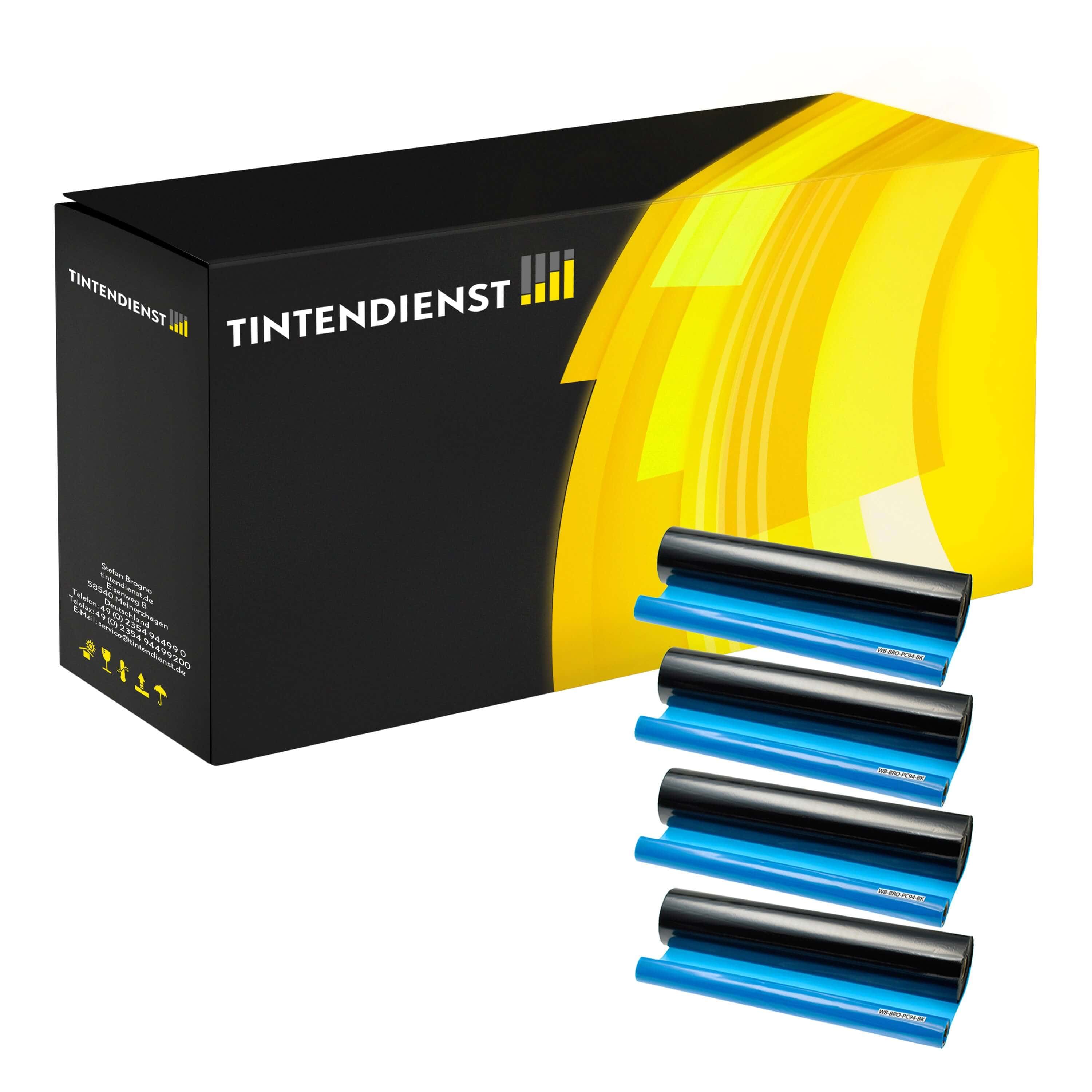 Thermorolle kompatibel für Brother Intellifax 1500 ML (PC-94RF) Schwarz