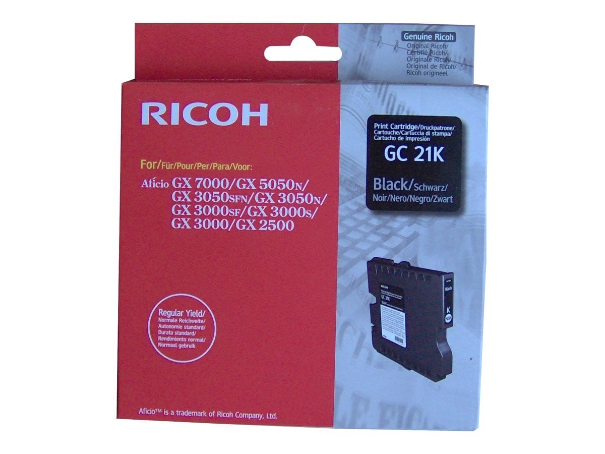 Original Druckerpatrone Ricoh Aficio GX 3050 sfn (405532 / GC-21K) Schwarz