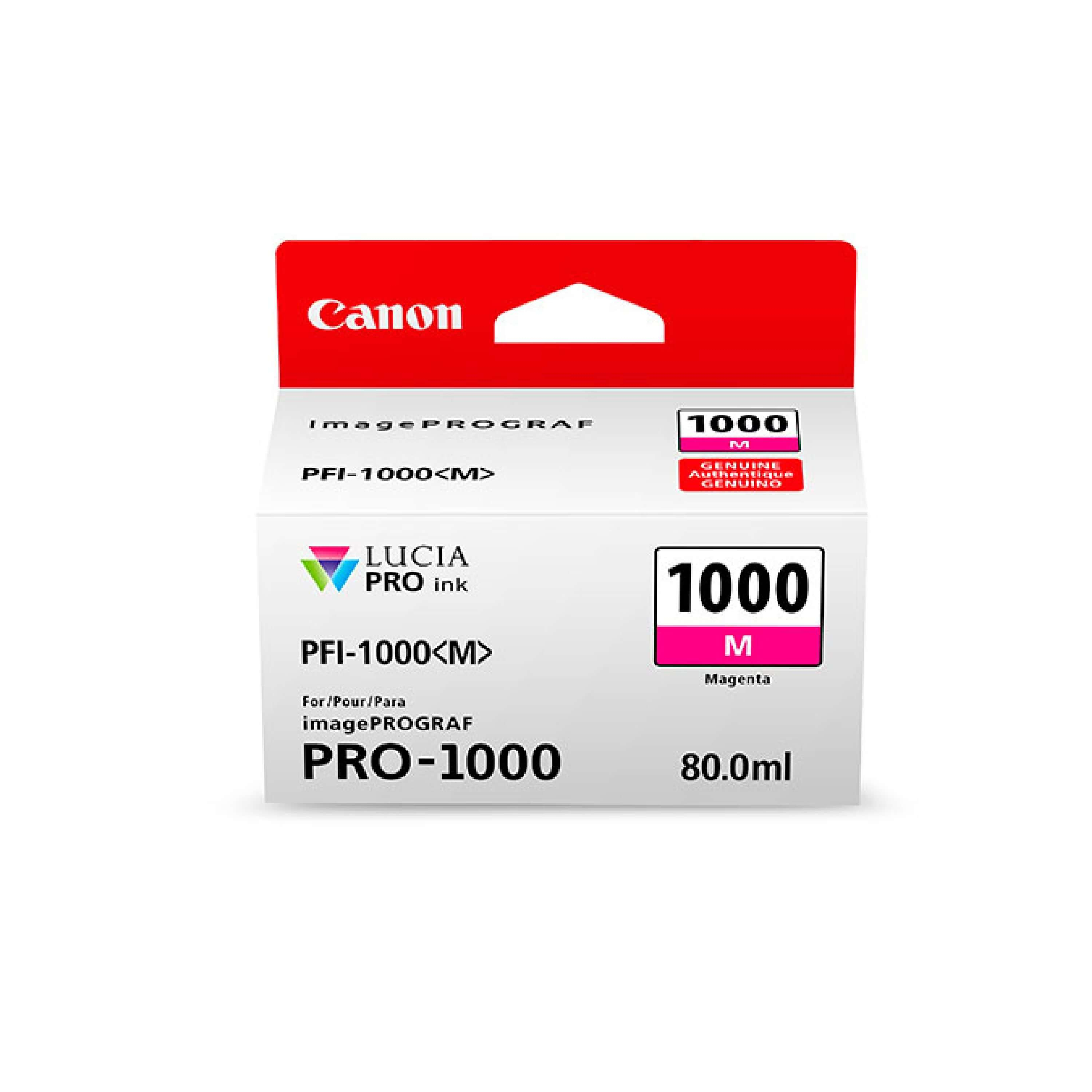 Original Druckerpatrone Canon imagePROGRAF Pro 1000 (0548C001 / PFI-1000M) Magenta