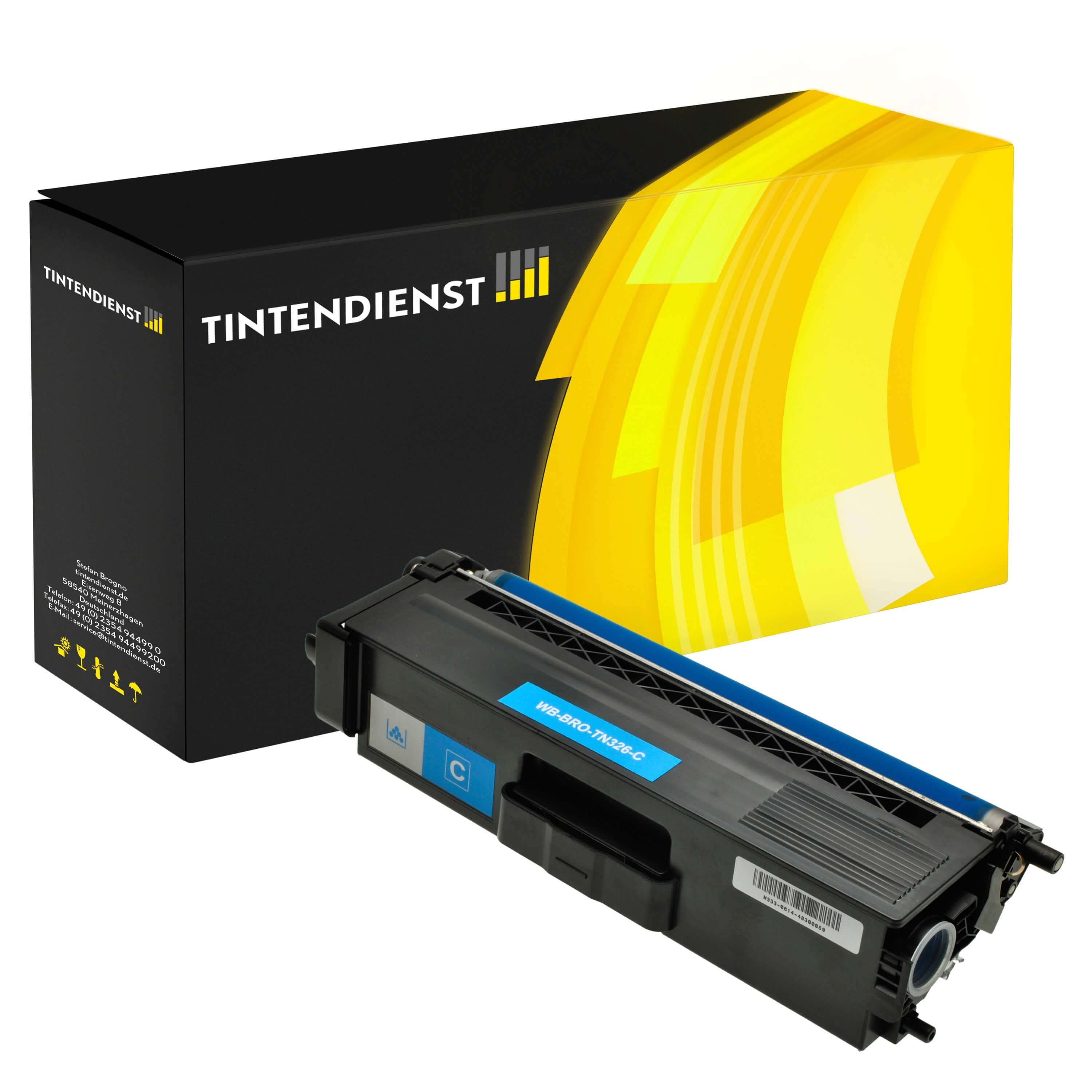 Toner kompatibel für Brother DCP-L 8400 CDN (TN-326C) Cyan