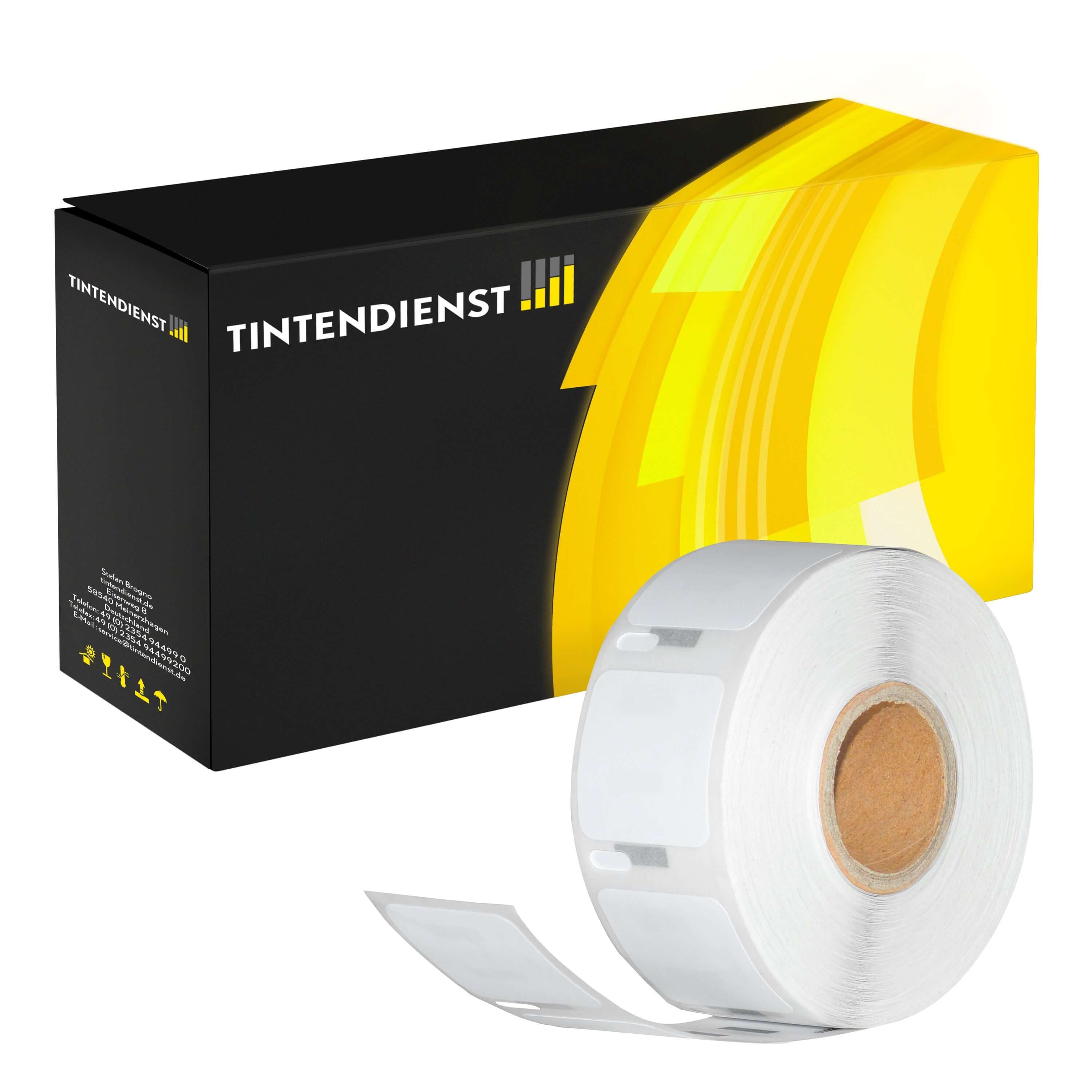 Quadratische Mehrzwecketiketten kompatibel für Dymo LABELWRITER 450 (S0929120) 25mm/25mm (750 Stück)