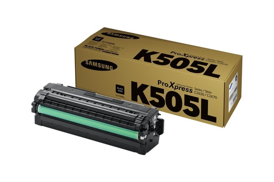 Original Toner Samsung ProXpress C 2600 Series (CLT-K505L/ELS / K505L) Schwarz