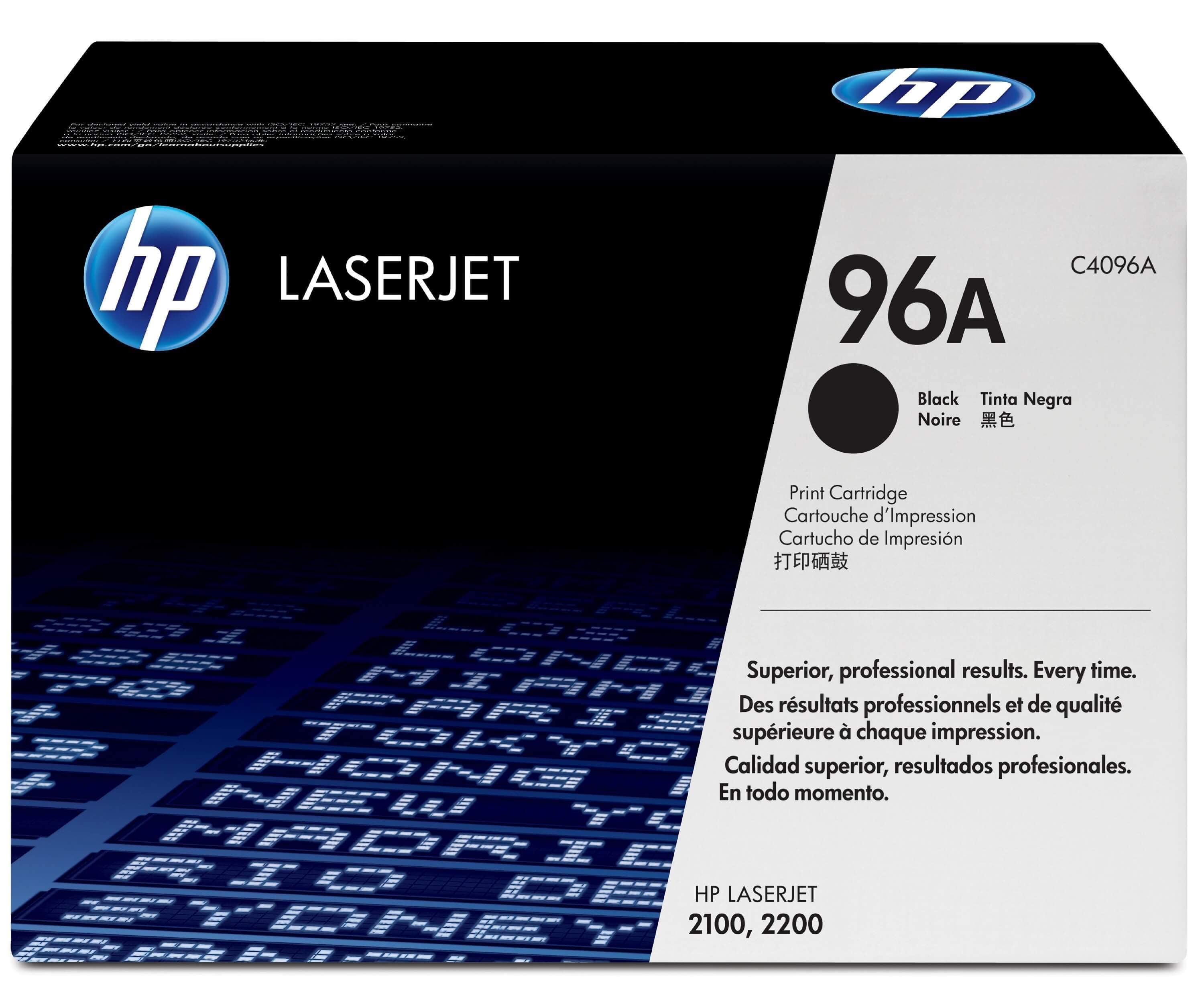 Original Toner HP LaserJet 2200 Series (C4096A / 96A) Schwarz