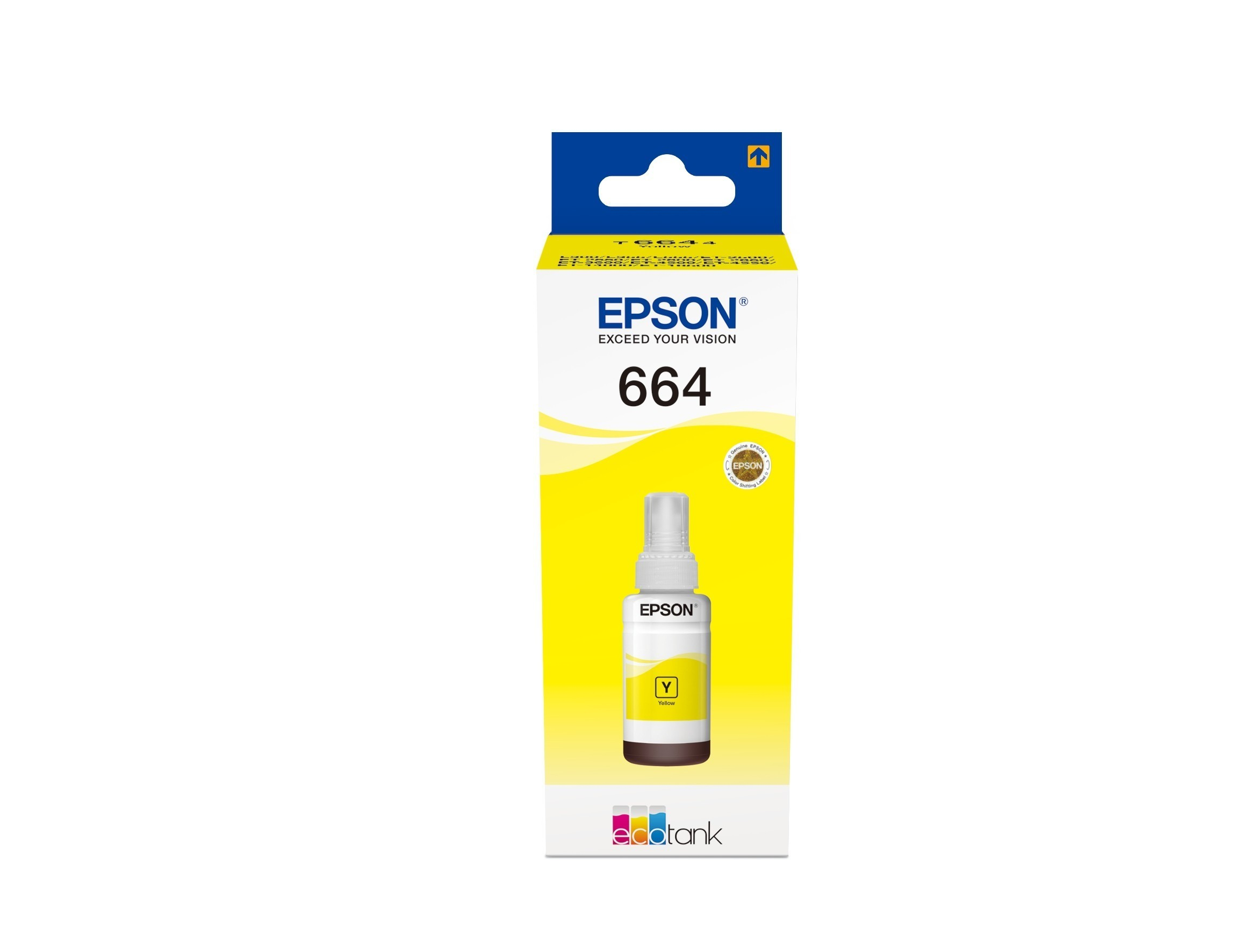 Original Tintentank Epson EcoTank L 655 (C13T664440 / 664) Gelb