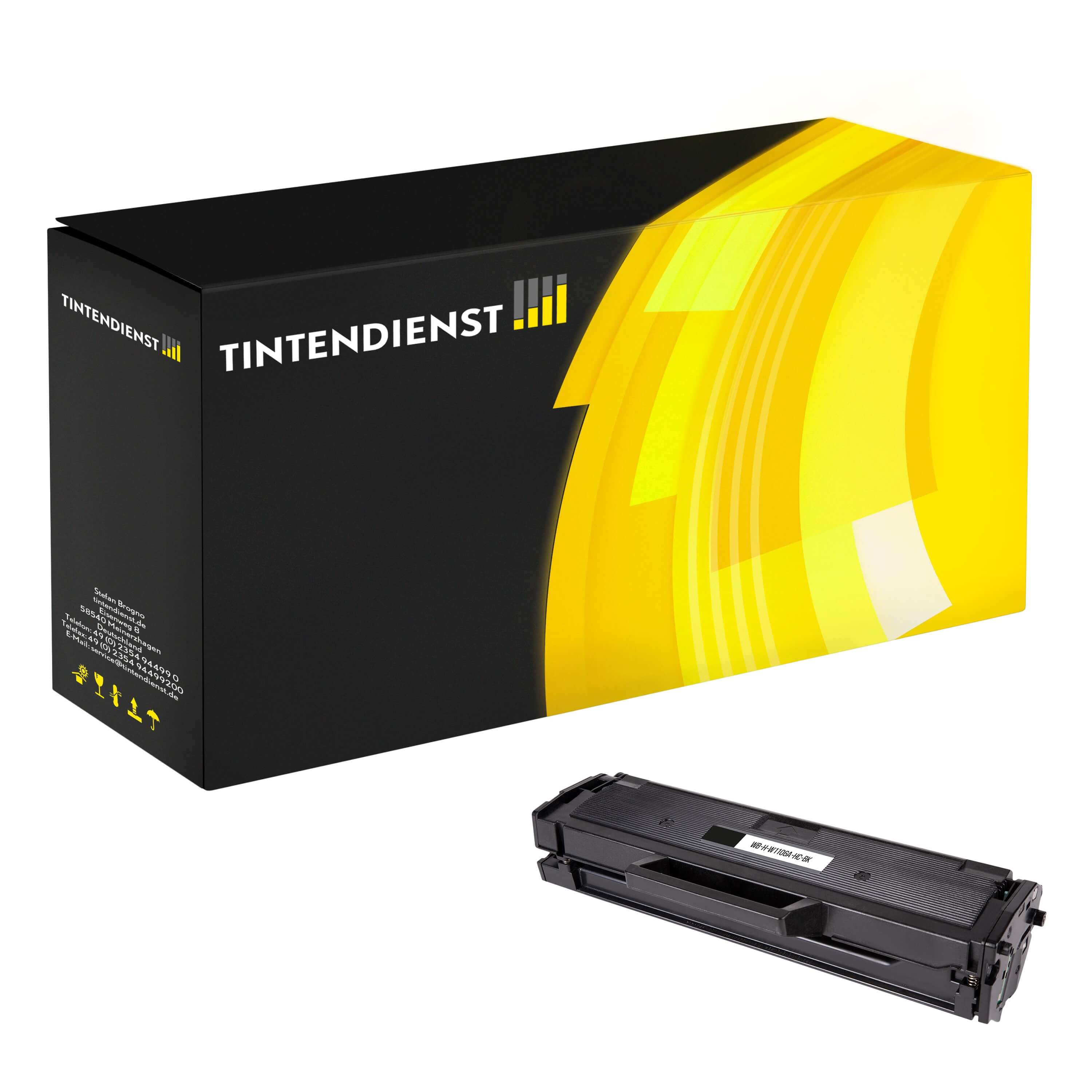 Toner kompatibel für HP Laser MFP 135 ag (W1106A / 106A) Schwarz XL