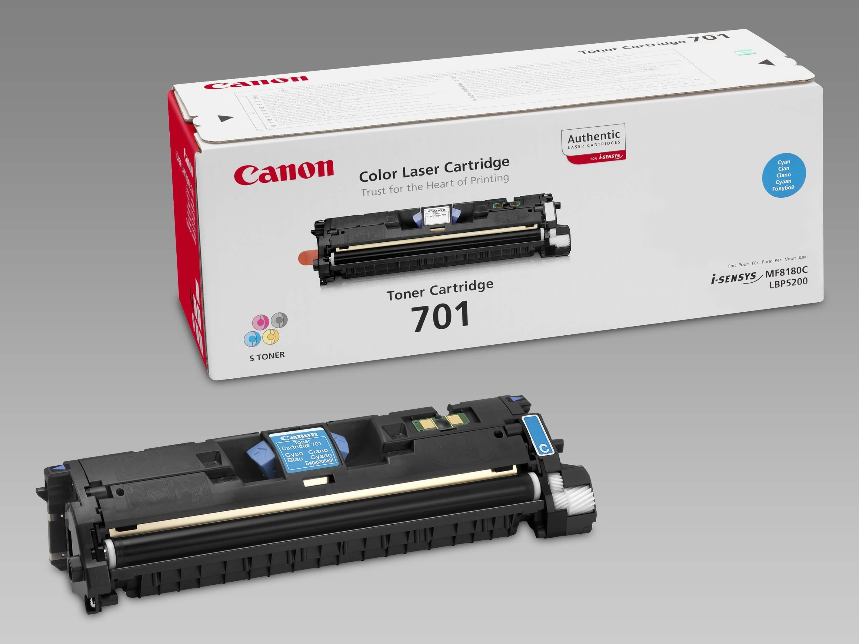 Original Toner Canon Lasershot LBP-5200 Series (9286A003 / 701C) Cyan