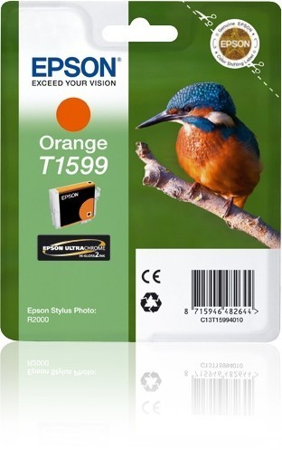 Original Druckerpatrone Epson Stylus Photo R 2000 (C13T15994010 / T1599) Orange