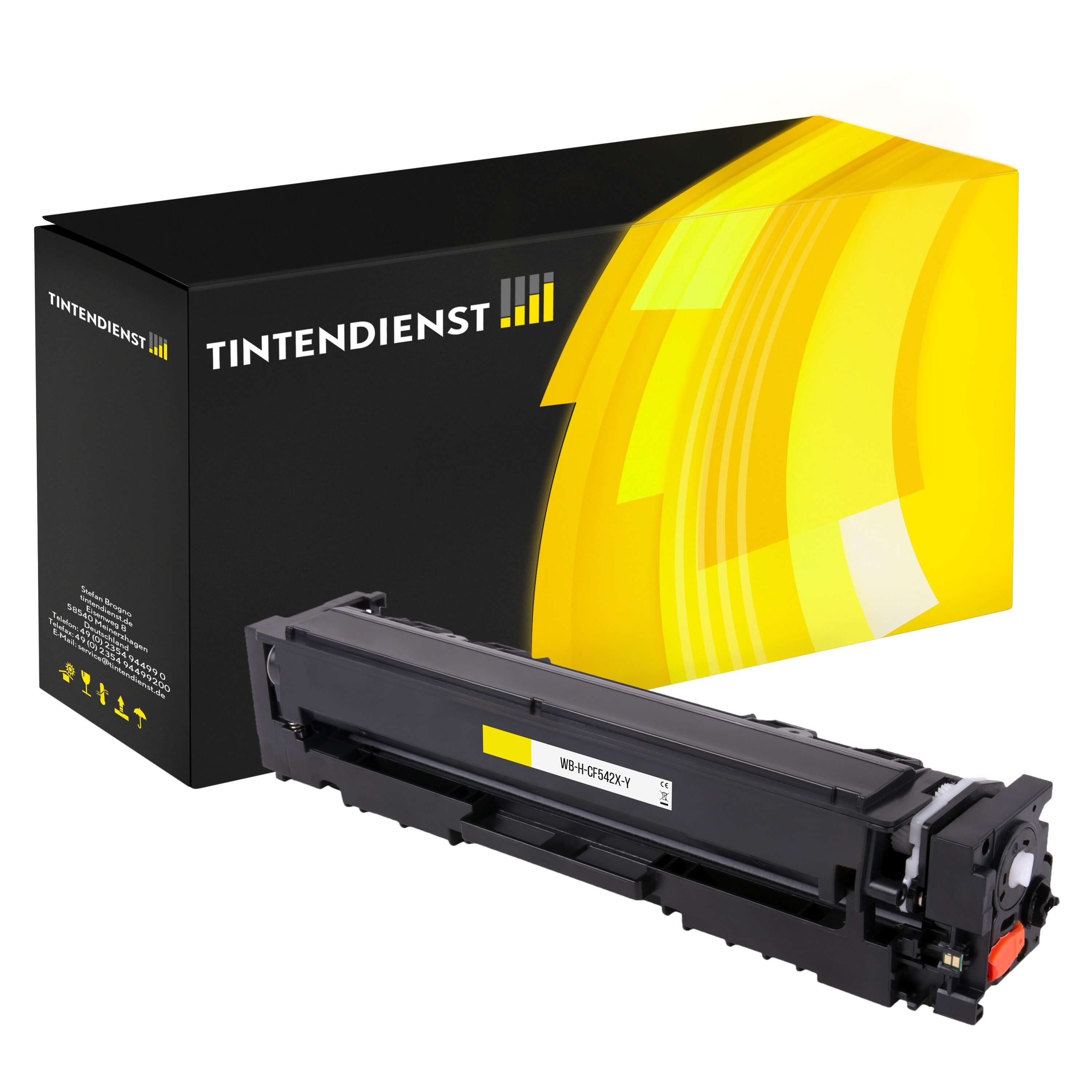 Toner kompatibel für HP Color LaserJet Pro M 254 dnw (CF542X / 203X) Gelb