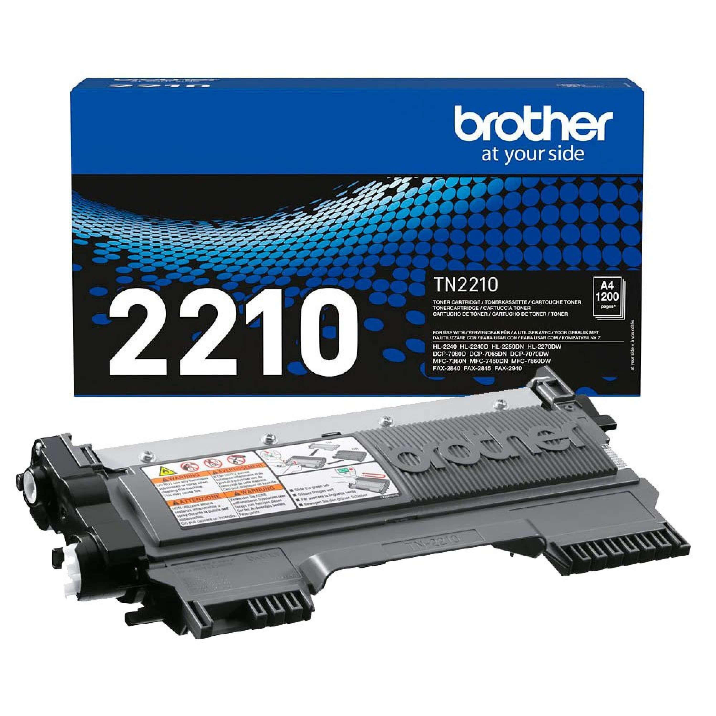 Original Toner Brother Fax 2950 (TN-2210) Schwarz