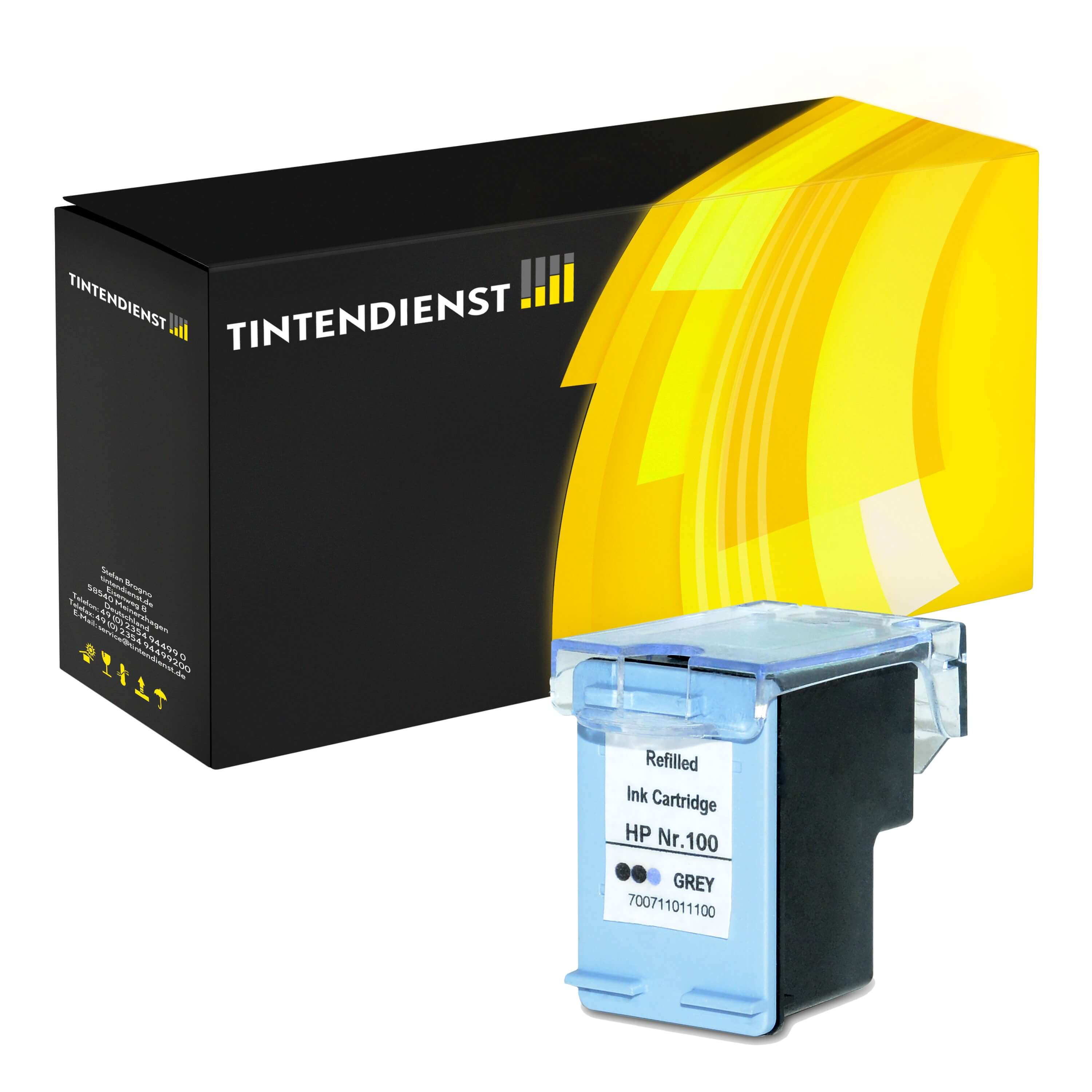 Druckerpatrone kompatibel für HP PhotoSmart 8700 Series (C9368AE / 100) Light Grau