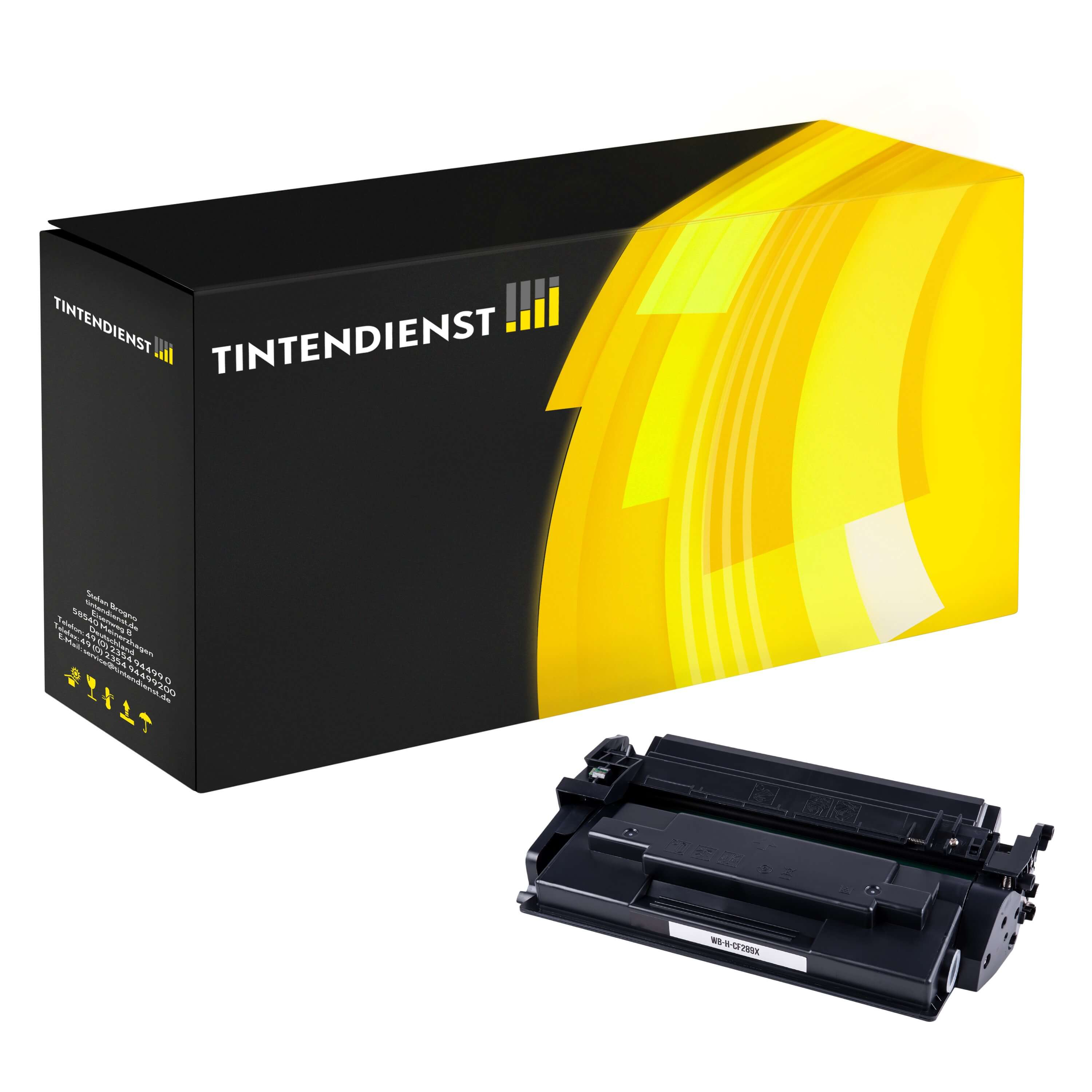 Toner kompatibel für HP LaserJet Managed E 50145 dn (CF289X / 89X) Schwarz