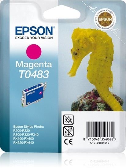 Original Druckerpatrone Epson Stylus Photo R 300 M (C13T04834010 / T0483) Magenta