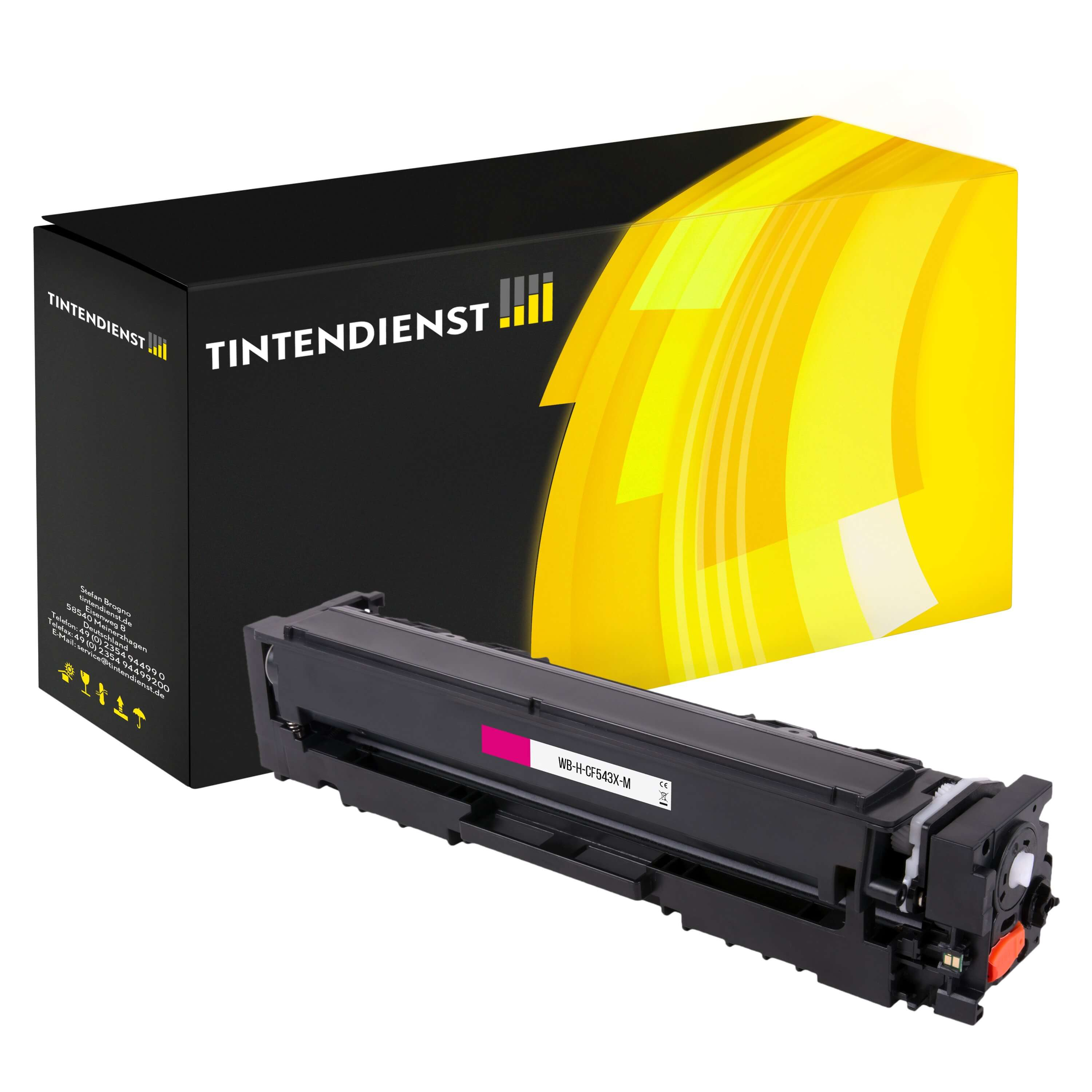 Toner kompatibel für HP Color LaserJet Pro M 254 dnw (CF543X / 203X) Magenta