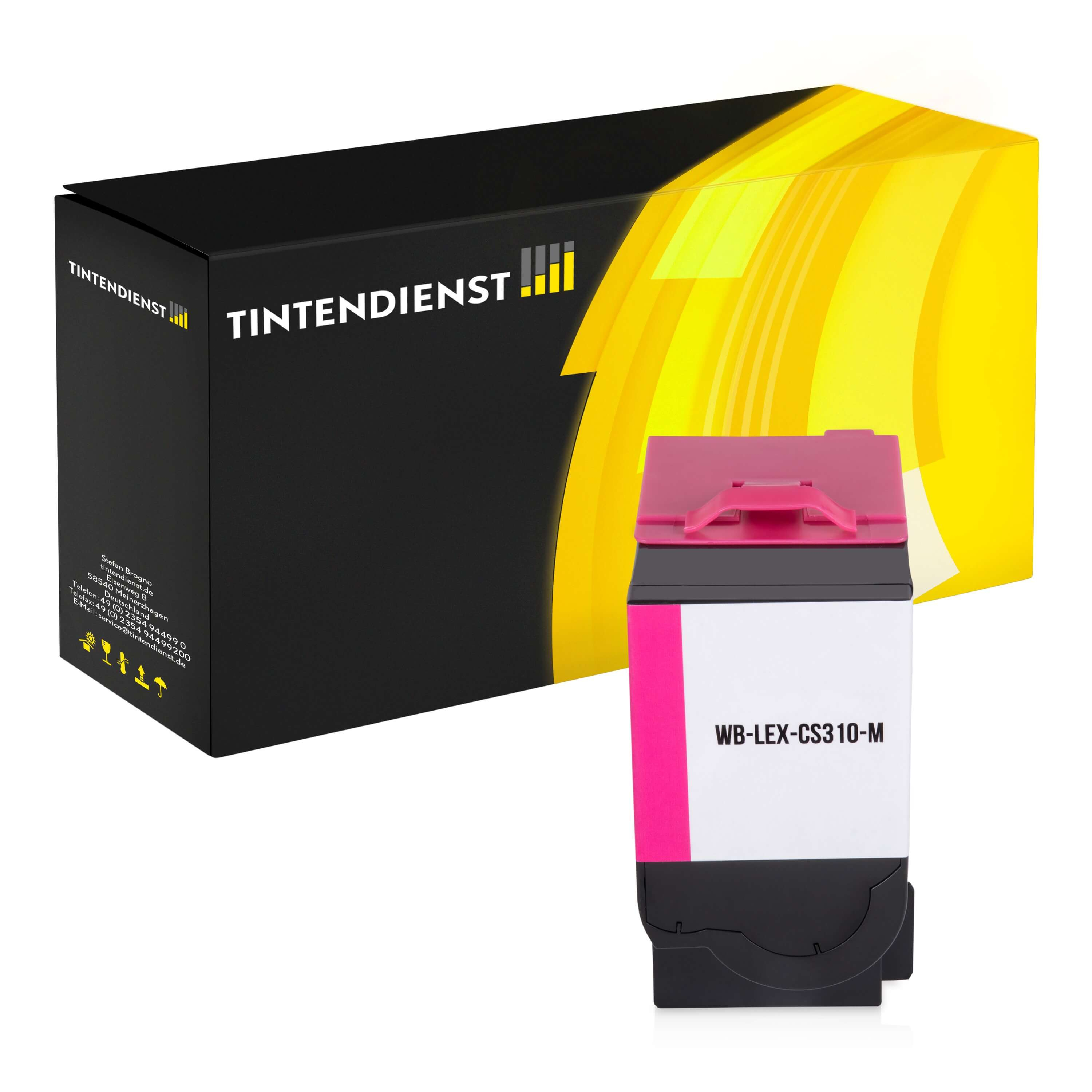 Toner kompatibel für Lexmark CS 410 dn (70C20M0 / 702M) Magenta