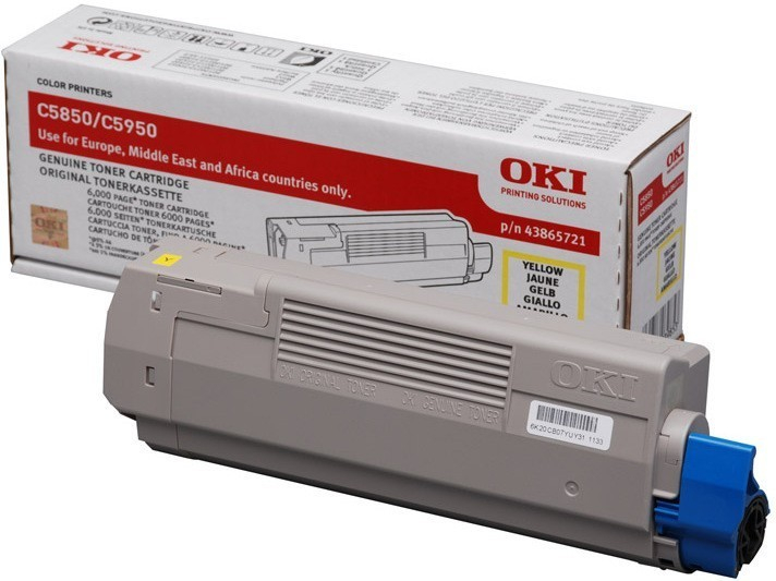 Original Toner OKI MC 560 Plus (43865721) Gelb