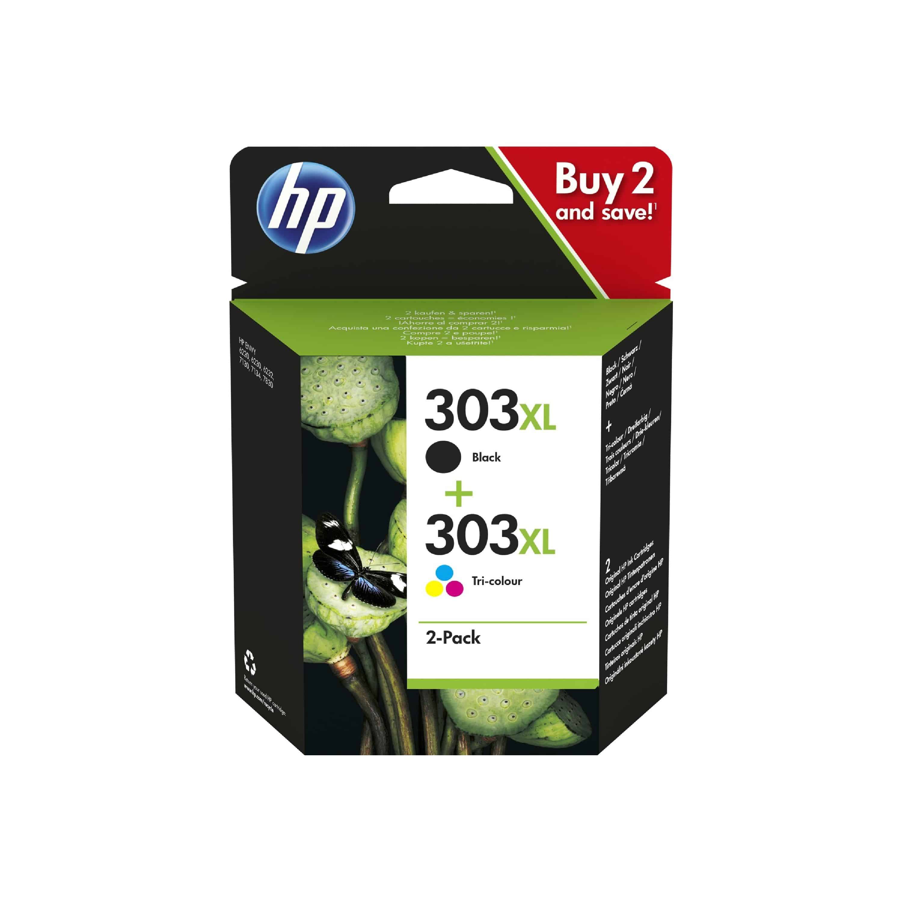 Original Druckerpatrone HP Envy Photo 6200 Series (3YN10AE / 303XL) Multipack