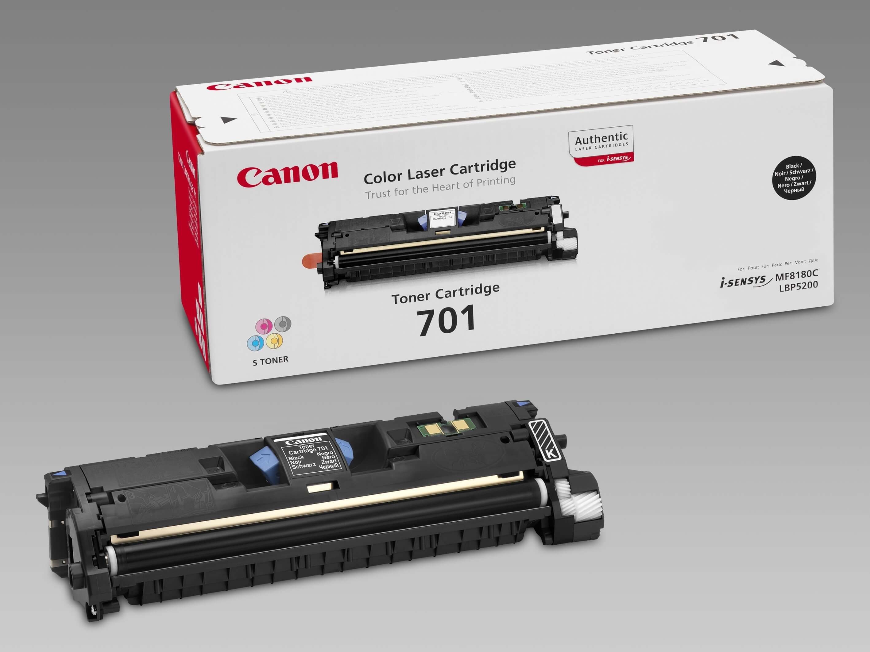 Original Toner Canon Lasershot LBP-5200 Series (9287A003 / 701BK) Schwarz